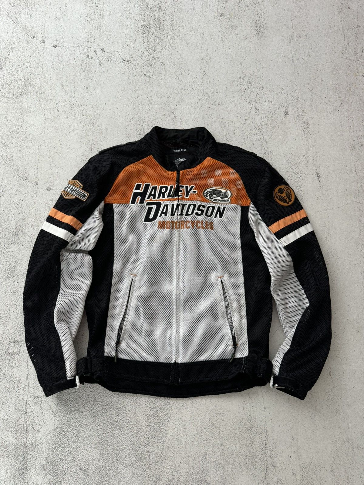 Harley Davidson × Marlboro Harley Davidson HD Vintage Riding Gear Bike Bomber Jacket Size US M / EU 48-50 / 2 - 9 Thumbnail