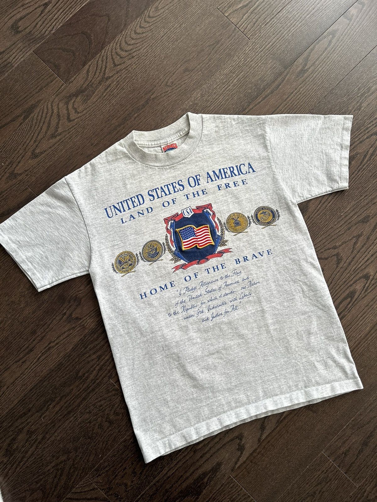 Nutmeg × Vintage Vintage USA Land Of The Free Single stitch Tee Size US M / EU 48-50 / 2 - 2 Thumbnail