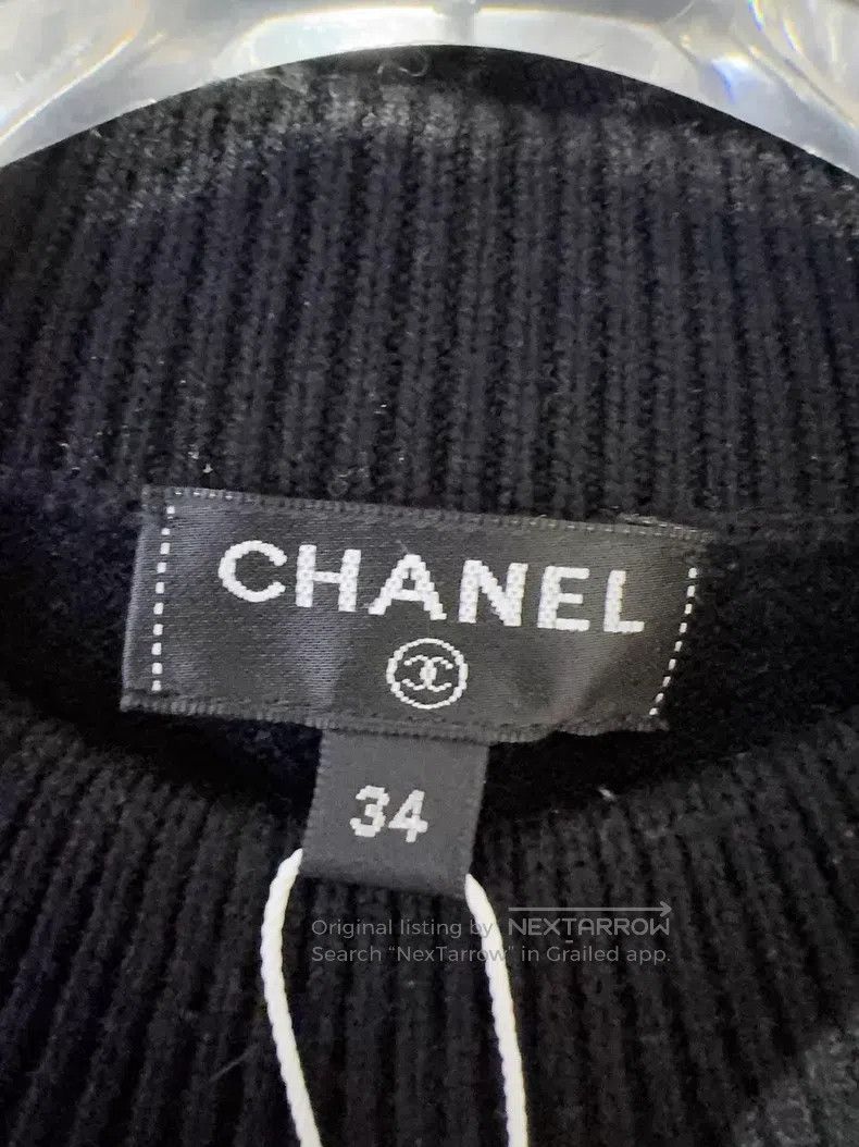 Chanel Chanel 20B black cashmere sweater Size XXS / US 00 / IT 34 - 3 Thumbnail