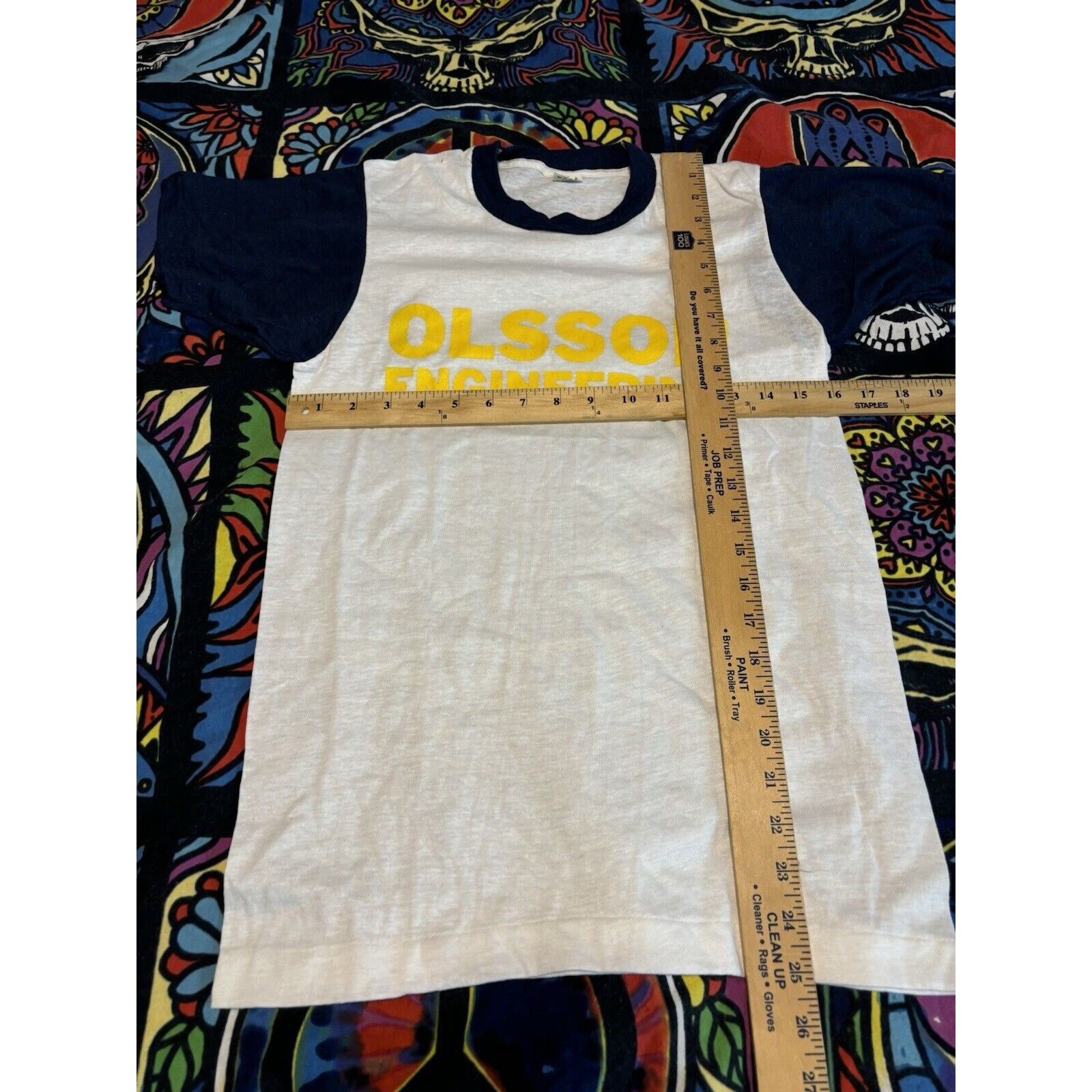 Other vintage 80s olsson engineering ringer rare size S white blue Size US S / EU 44-46 / 1 - 4 Thumbnail