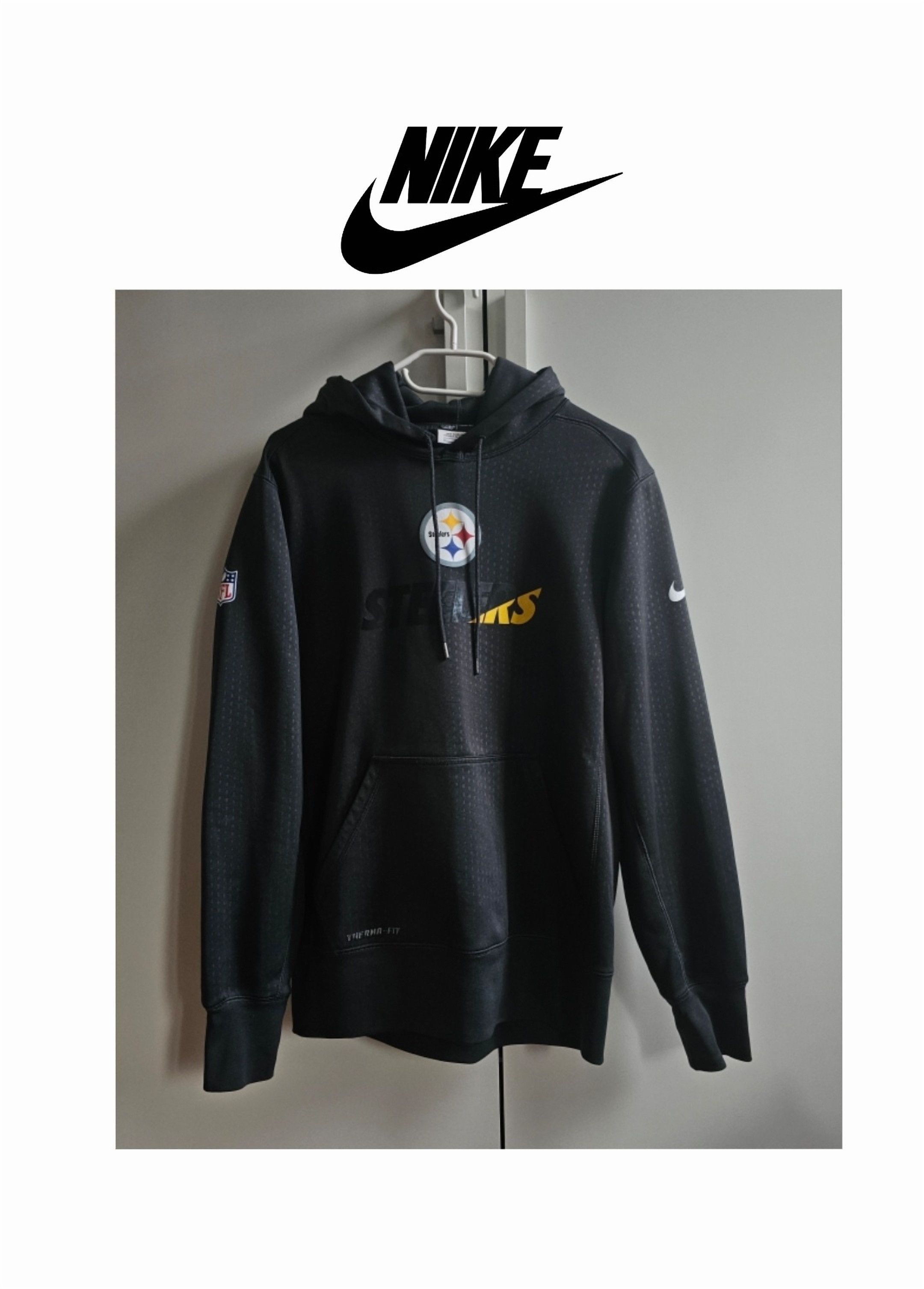 NFL × Nike Nike Steelers Therma Fit hoodie S black NFL Size US S / EU 44-46 / 1 - 1 Thumbnail