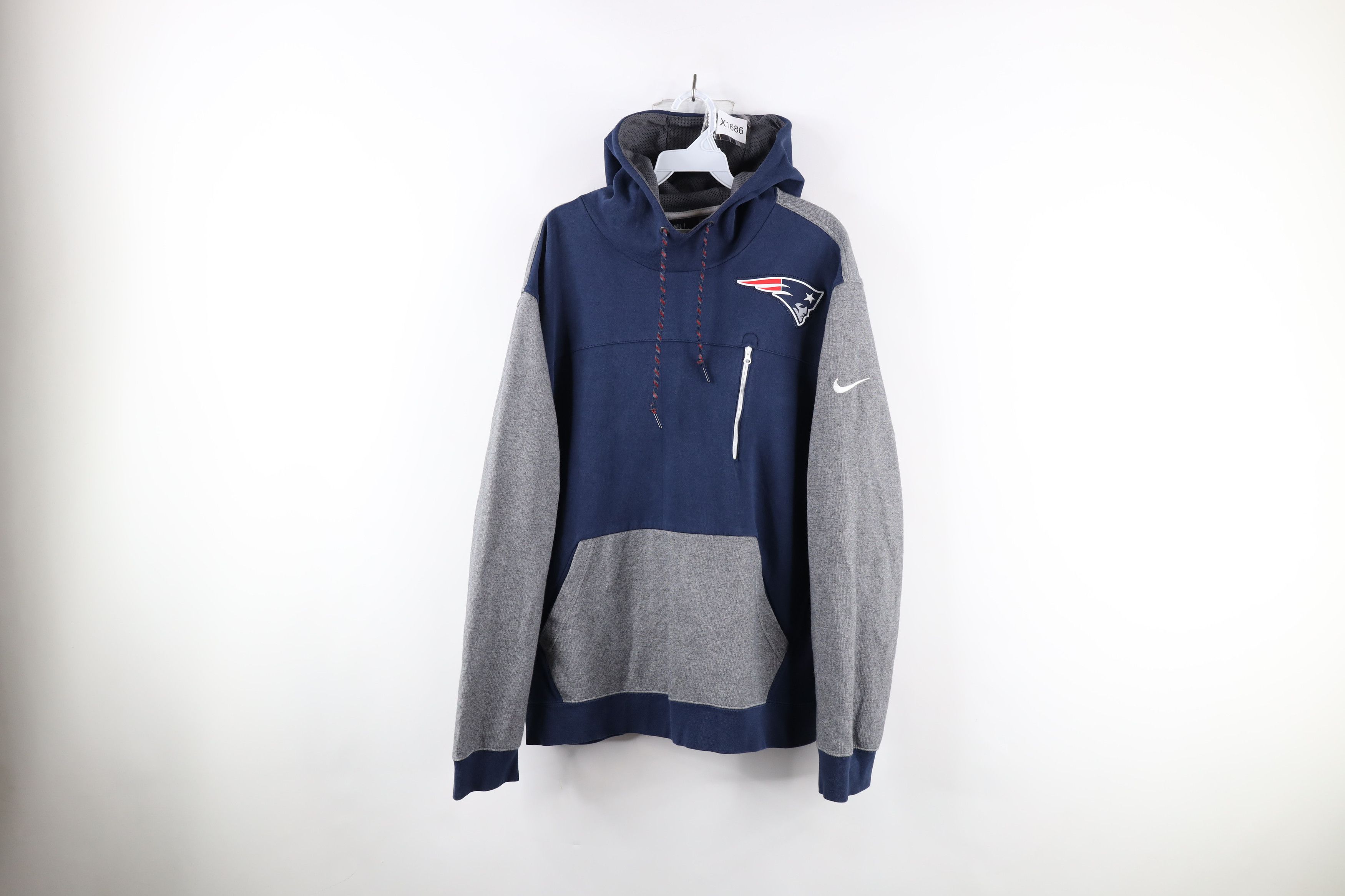 Nike Nike New England Patriots Football Hoodie Sweatshirt Blue Size US XXL / EU 58 / 5 - 1 Thumbnail