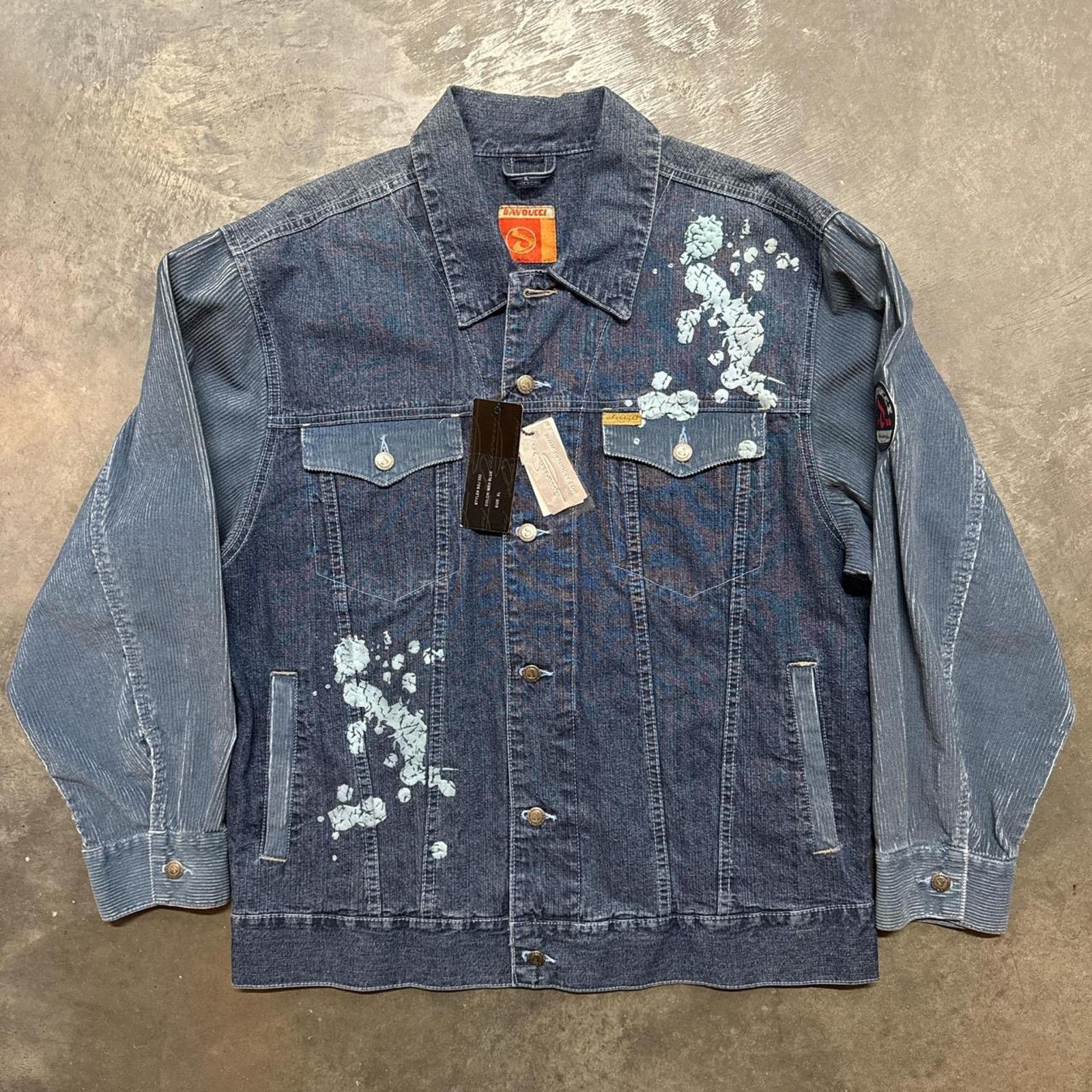 Vintage Vintage Y2K Deadstock Davoucci Corduroy Denim Jean Jacket Size US XL / EU 56 / 4 - 3 Thumbnail