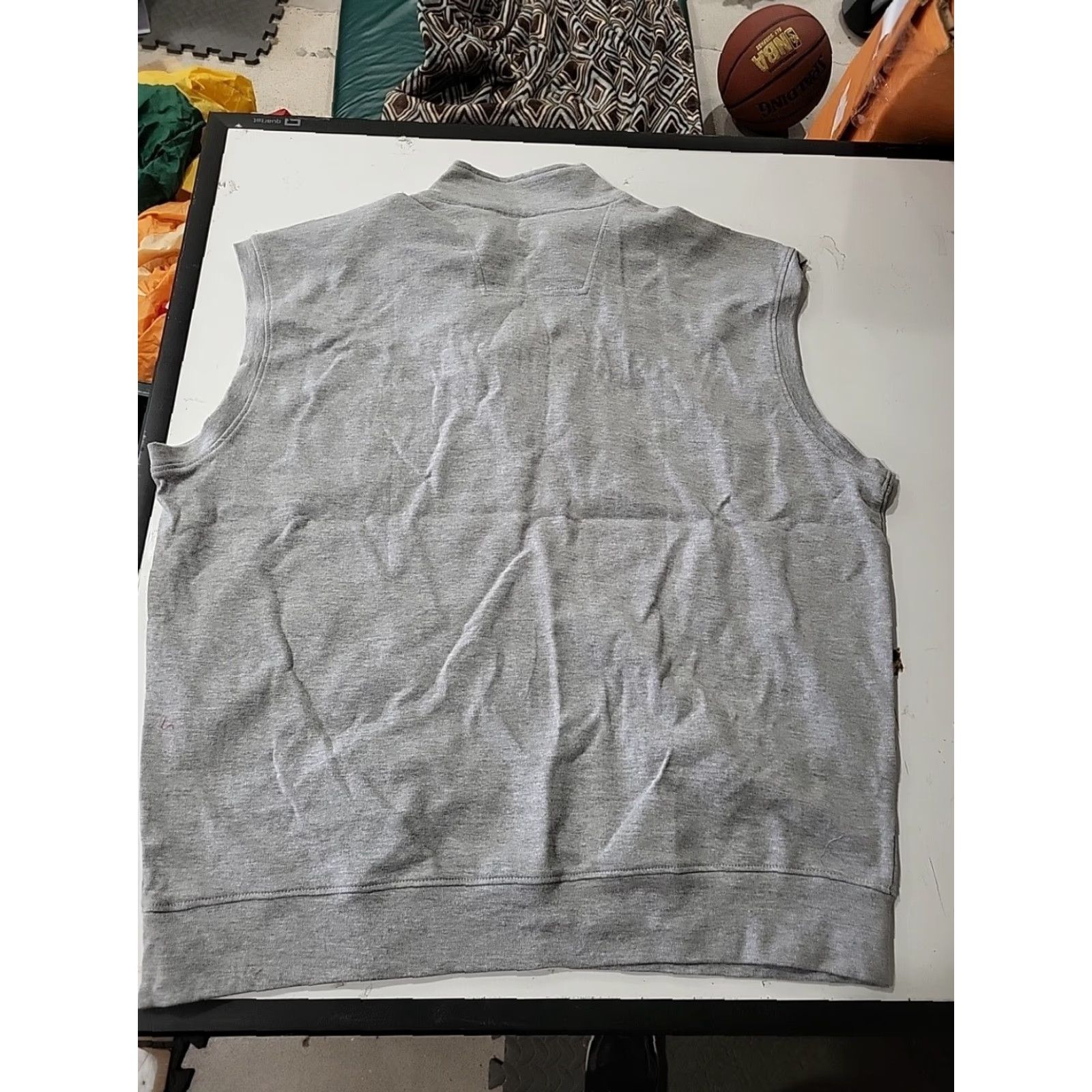 Vintage Heritage Cross Vest Mens 1/4 Zip Cotton Gray XL 50" Chest NWT Size US XL / EU 56 / 4 - 5 Thumbnail