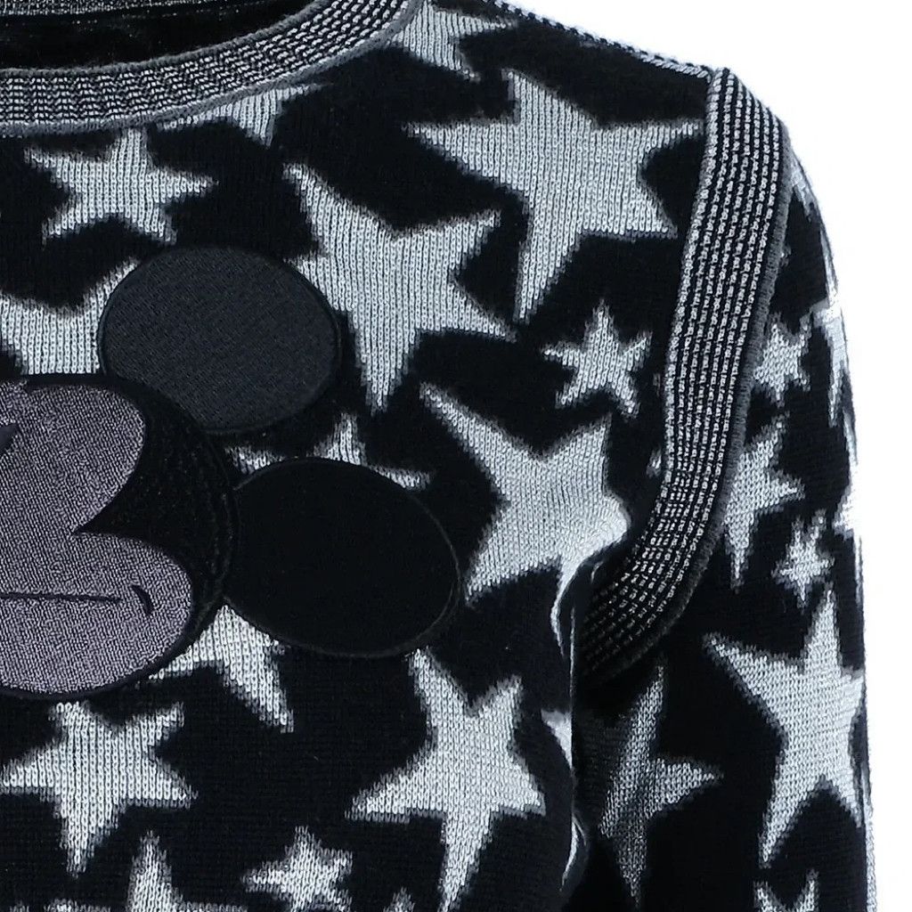 Marc Jacobs Marc Jacobs Mickey Mouse Black and Sliver Stars Pullover Size S / US 4 / IT 40 - 4 Thumbnail