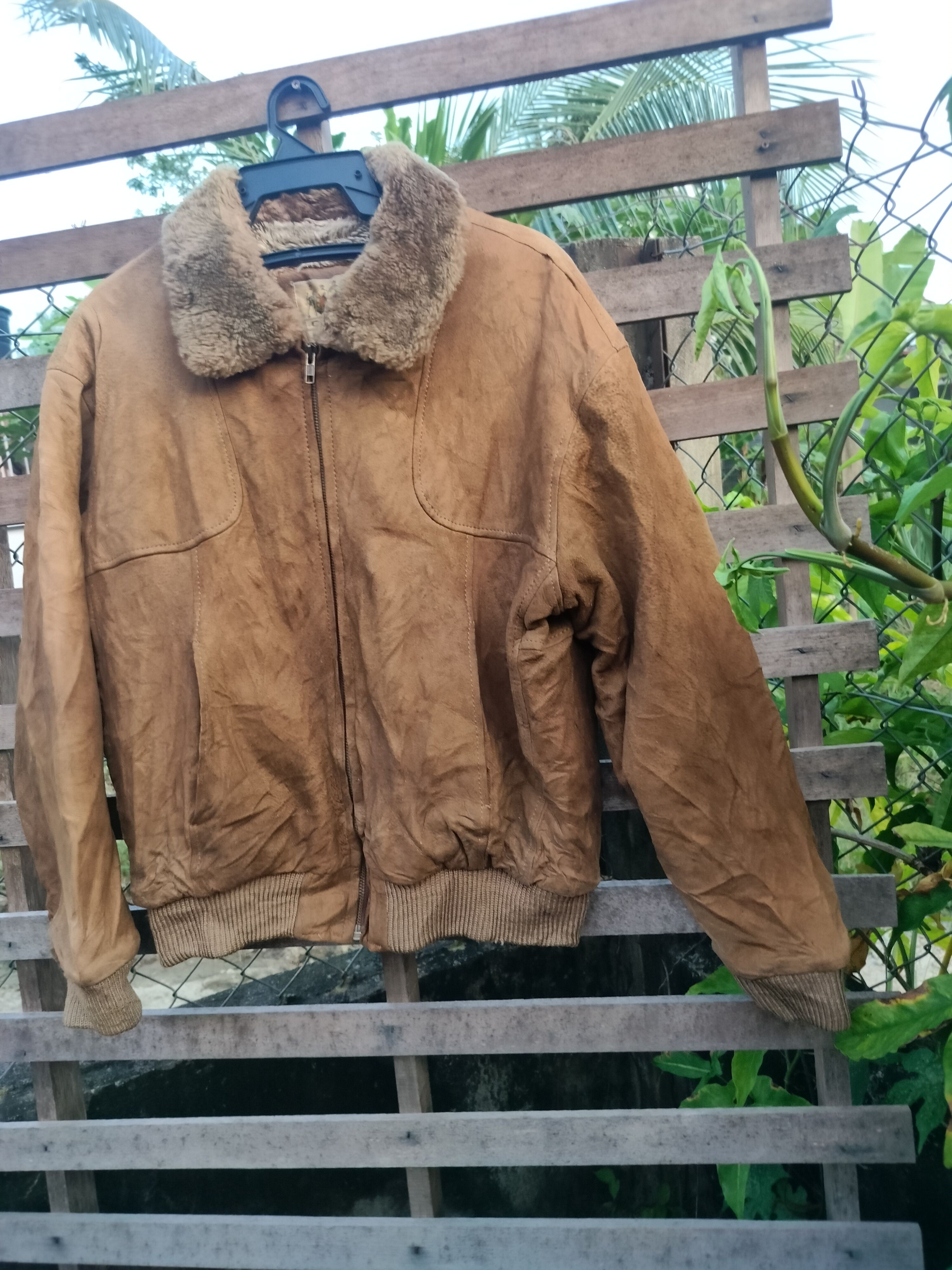 Japanese Brand O'NEILL FUR LEATHER JACKET Size US L / EU 52-54 / 3 - 3 Thumbnail