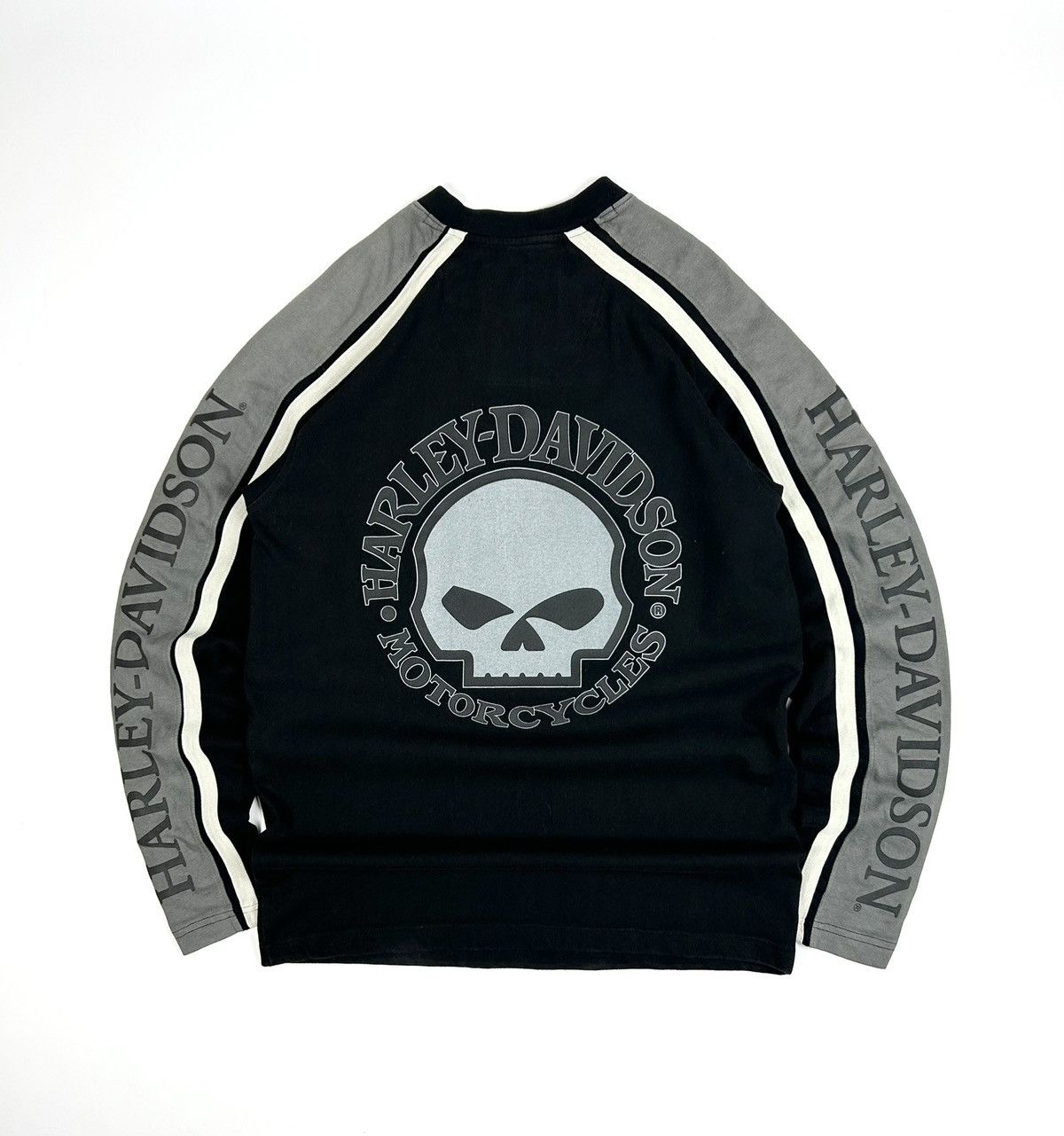 Harley Davidson Vintage 90s Harley Davidson Sweatshirt Rare Logo Skull Y2k Size US M / EU 48-50 / 2 - 1 Thumbnail