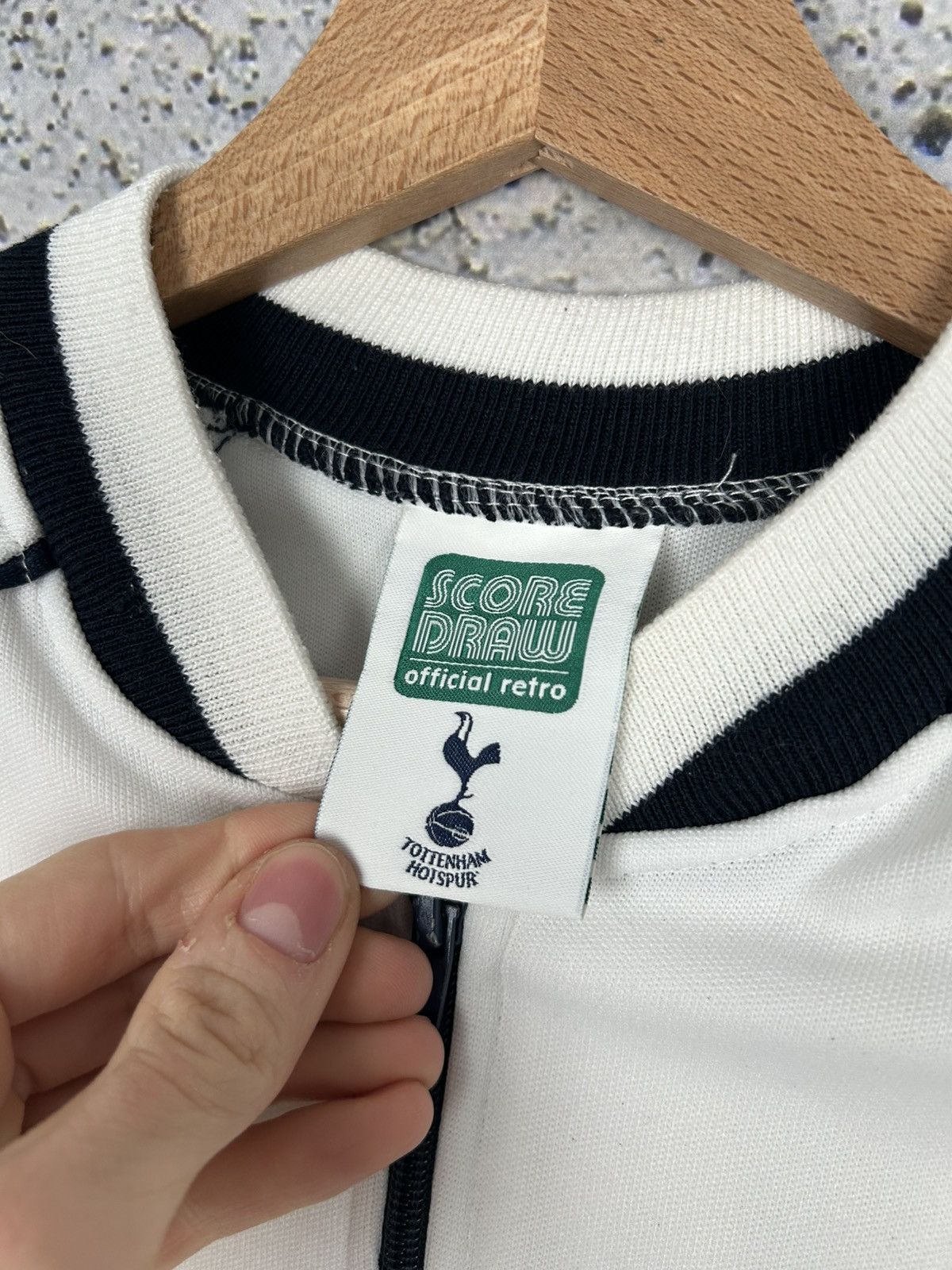 Vintage Soccer Draw Tottenham Football Zip Sweatshirt Retro Hype Size US XL / EU 56 / 4 - 5 Thumbnail