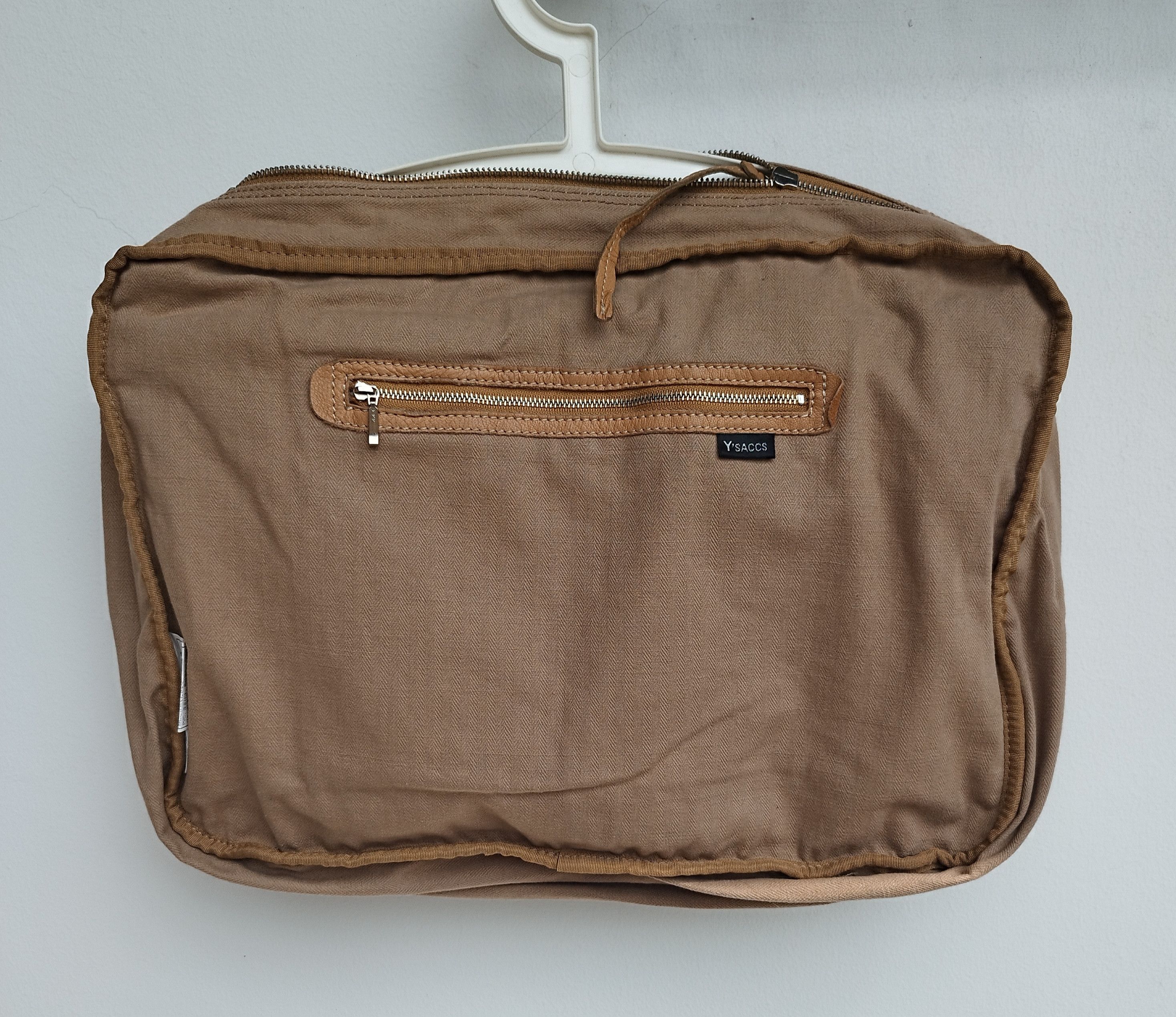 Yohji Yamamoto Y'SACCS YOHJI YAMAMOTO EXPANDABLE LEATHER SLING SHOULDER BAG Size ONE SIZE - 3 Thumbnail