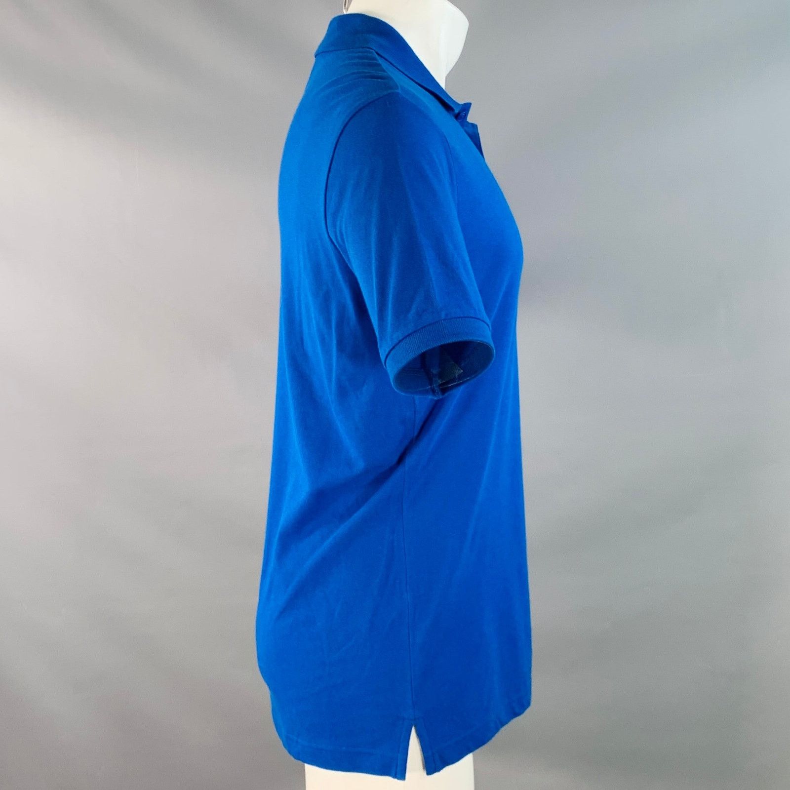 Y-3 Y-3 Size M Blue Cotton Logo Half Placket Polo Size US M / EU 48-50 / 2 - 3 Thumbnail