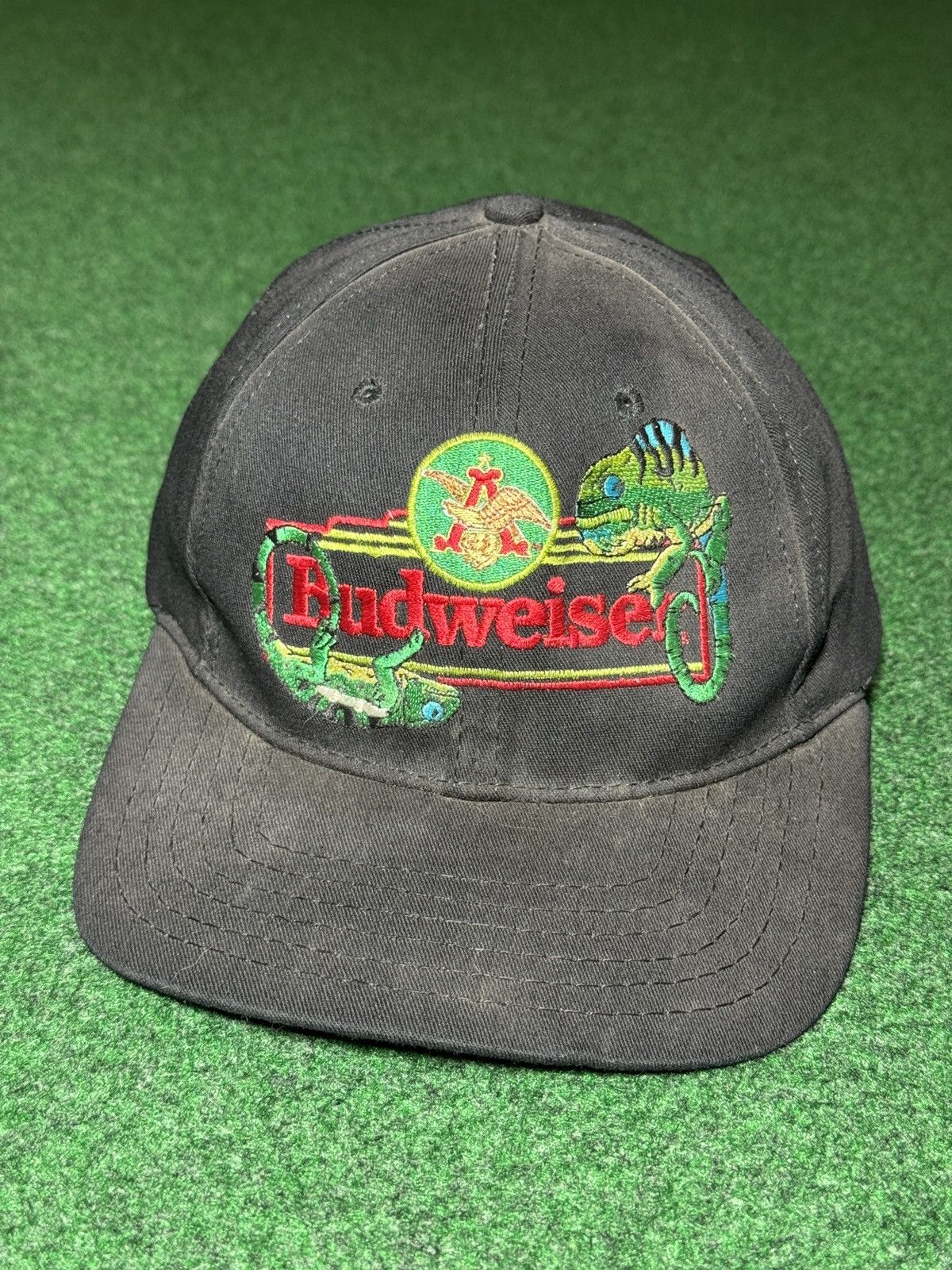Budweiser Vintage 90s Budweiser Lizards Beer Promo Snapback Cap Hat Size ONE SIZE - 1 Thumbnail
