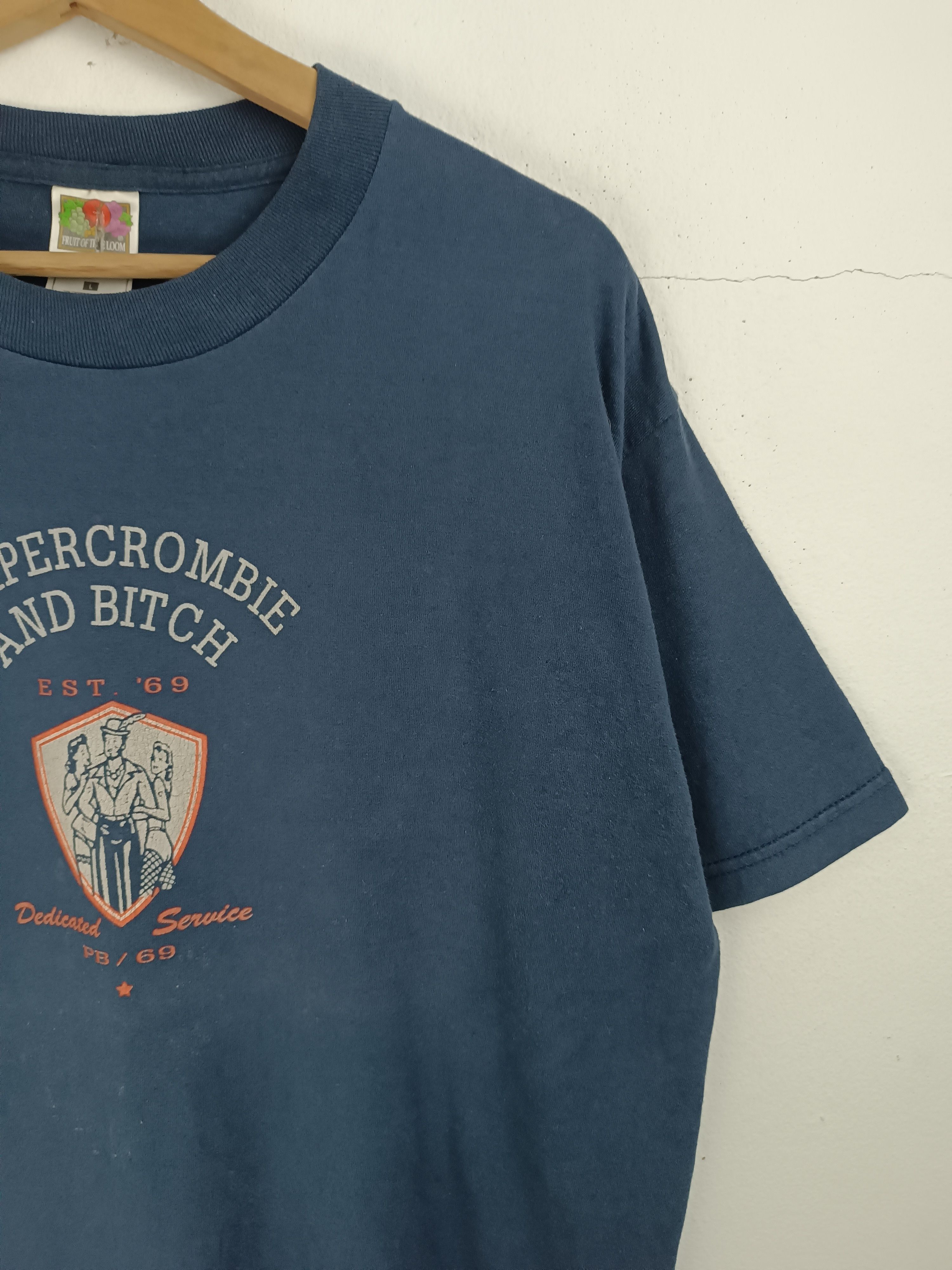 Abercrombie & Fitch VINTAGE 90'S PIMPERCROMBIE AND BITCH PARODY HUMOR FUNNY TEE Size US L / EU 52-54 / 3 - 6 Thumbnail