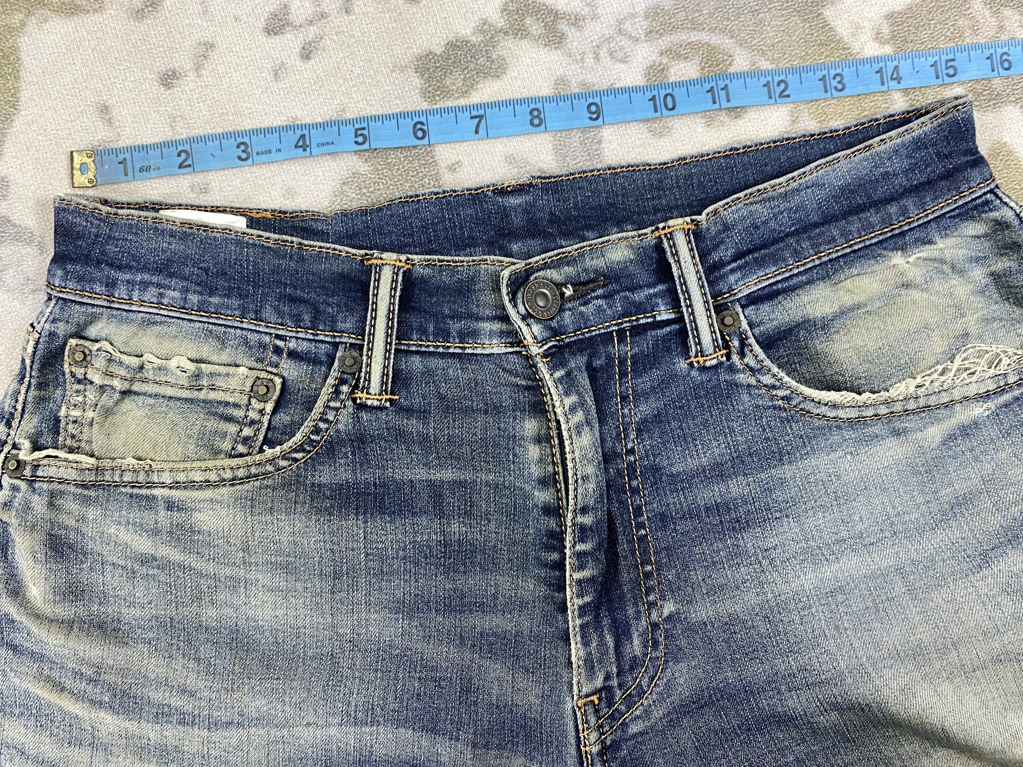 Levi's Distressed Blue Levi's 505 Jeans 30x28.5 Denim SJ194 Size US 30 / EU 46 - 5 Thumbnail