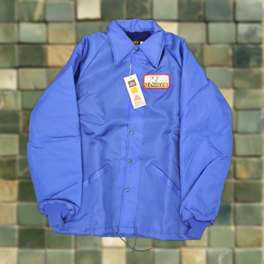 Vintage VINTAGE 70s Jacket SWINGSTER Blue Nylon Dekalb Patch, Size M, Mens, 1970s, Swingster, Regular Size, 47 Chest, 29.5 Length Size US M / EU 48-50 / 2 - 1 Thumbnail