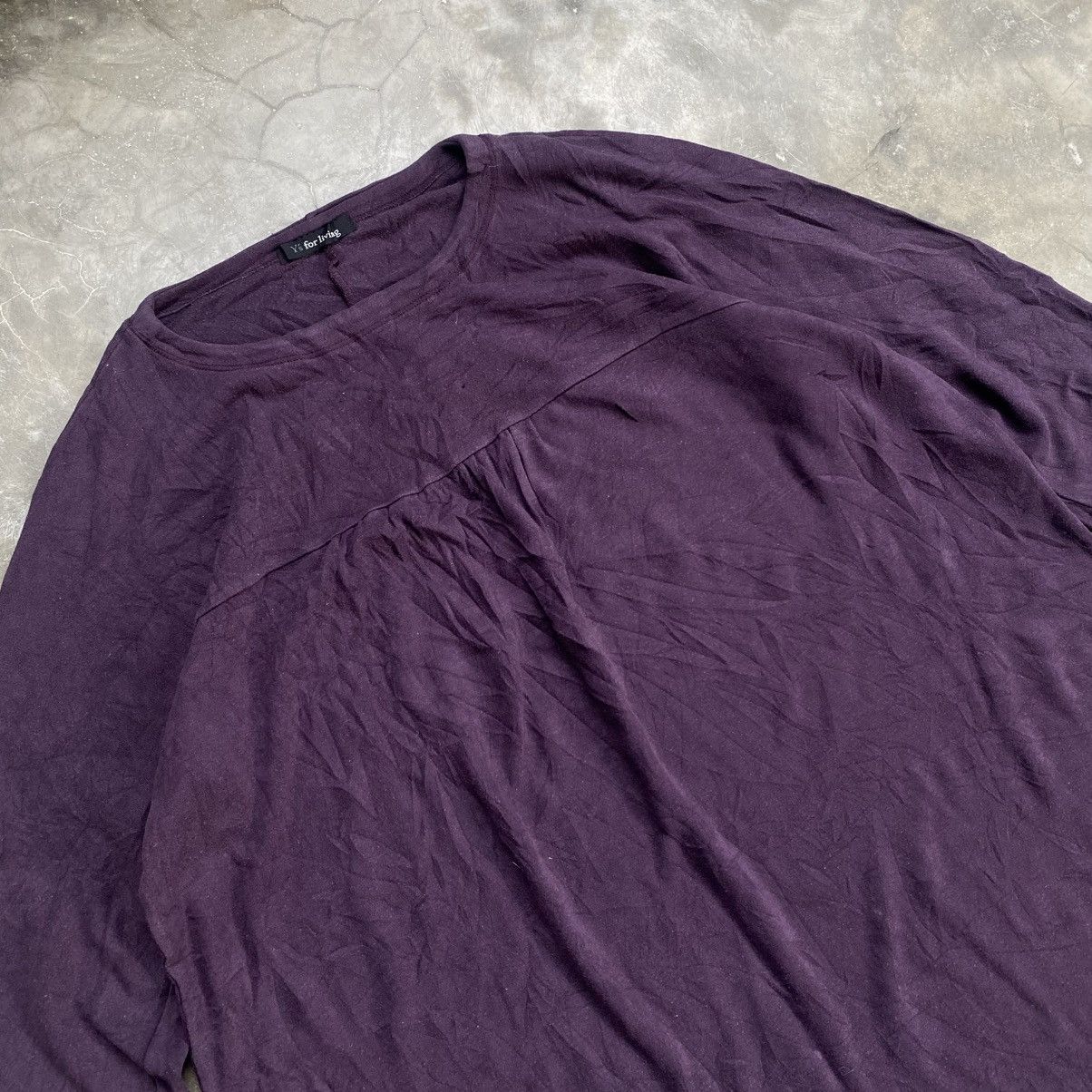 Y's Y's For Living By Yohji Yamamoto Dress Purple Size L / US 10 / IT 46 - 2 Thumbnail