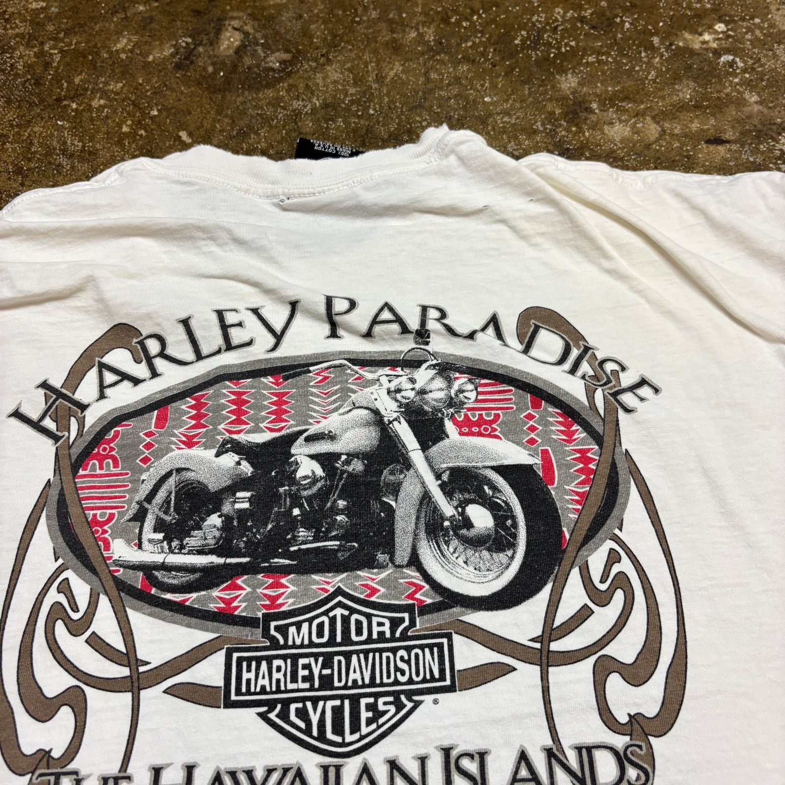 Harley Davidson × Vintage Vintage 90s Harley Davidson Paradise Hawaii Shirt Men's L Size US L / EU 52-54 / 3 - 11 Thumbnail