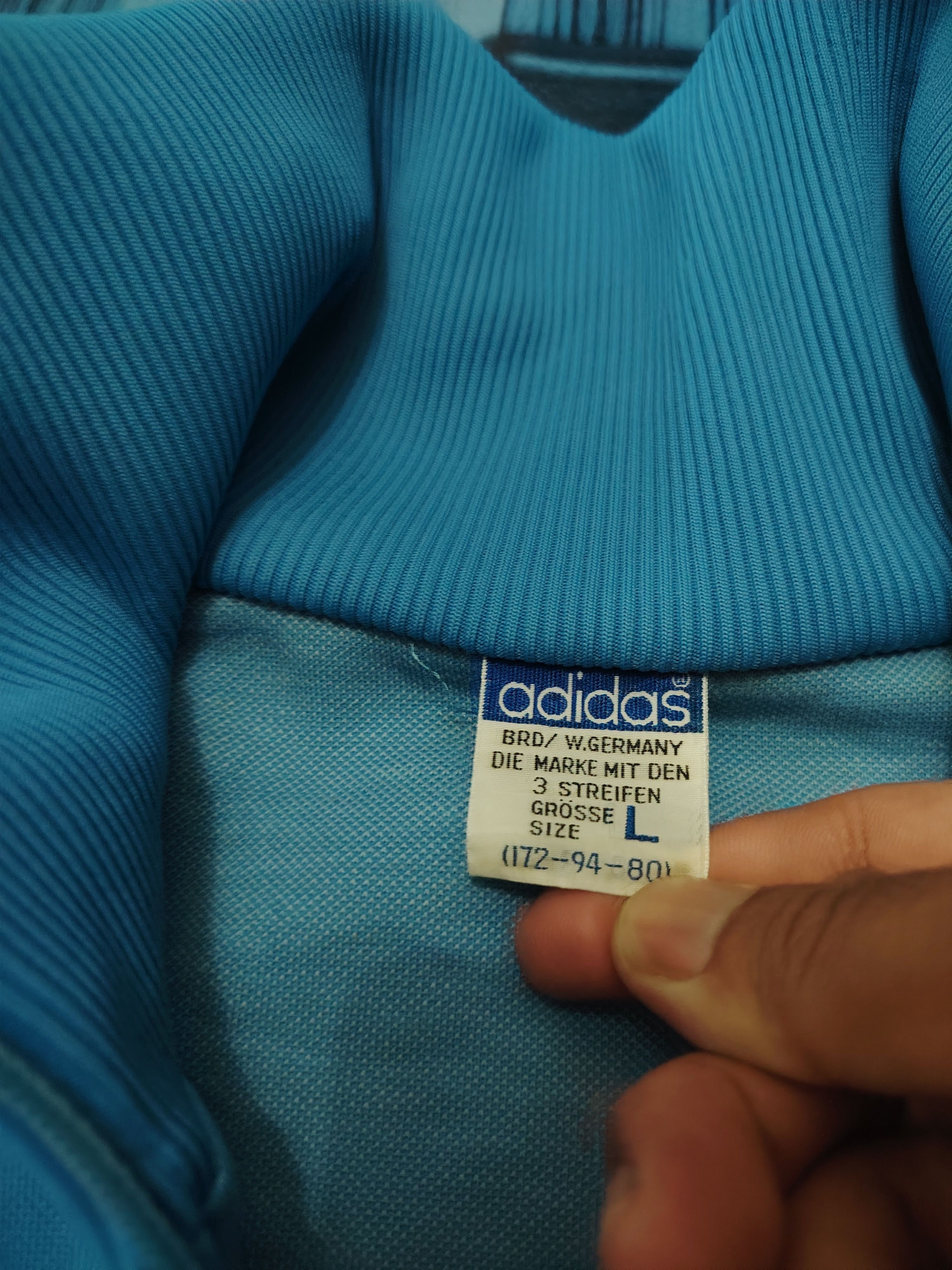 Vintage Vtg Adidas BRD/ W.GERMANY Jacket Size US L / EU 52-54 / 3 - 5 Thumbnail