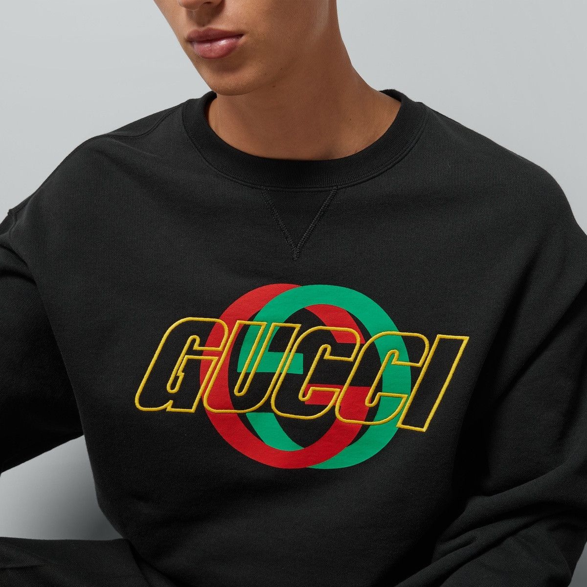 Gucci o1s1wg110925 Cotton Jersey Sweatshirt With Embroidery Black Size US XS / EU 42 / 0 - 3 Thumbnail