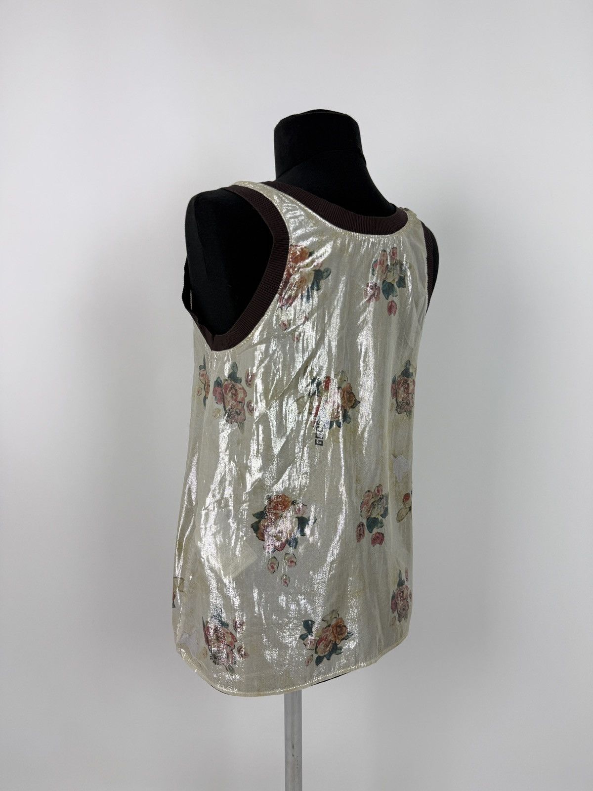 Golden Goose Golden Goose Deluxe Brand Floral Silk Blend Tank Top M Size M / US 6-8 / IT 42-44 - 2 Thumbnail