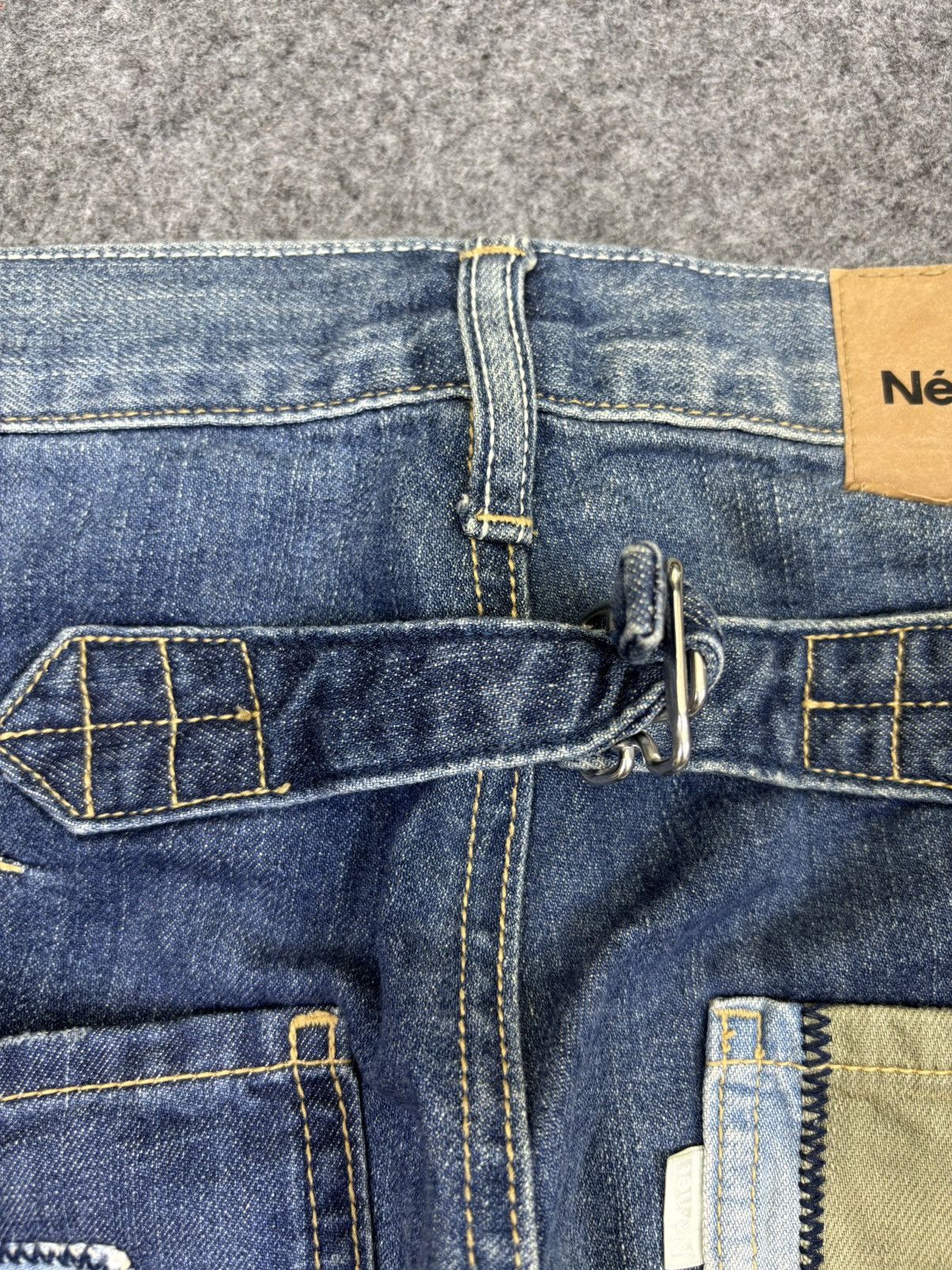 Ne-Net Nenet Issey Miyake Patchwork Soft Denim F770 Size US 29 - 10 Thumbnail