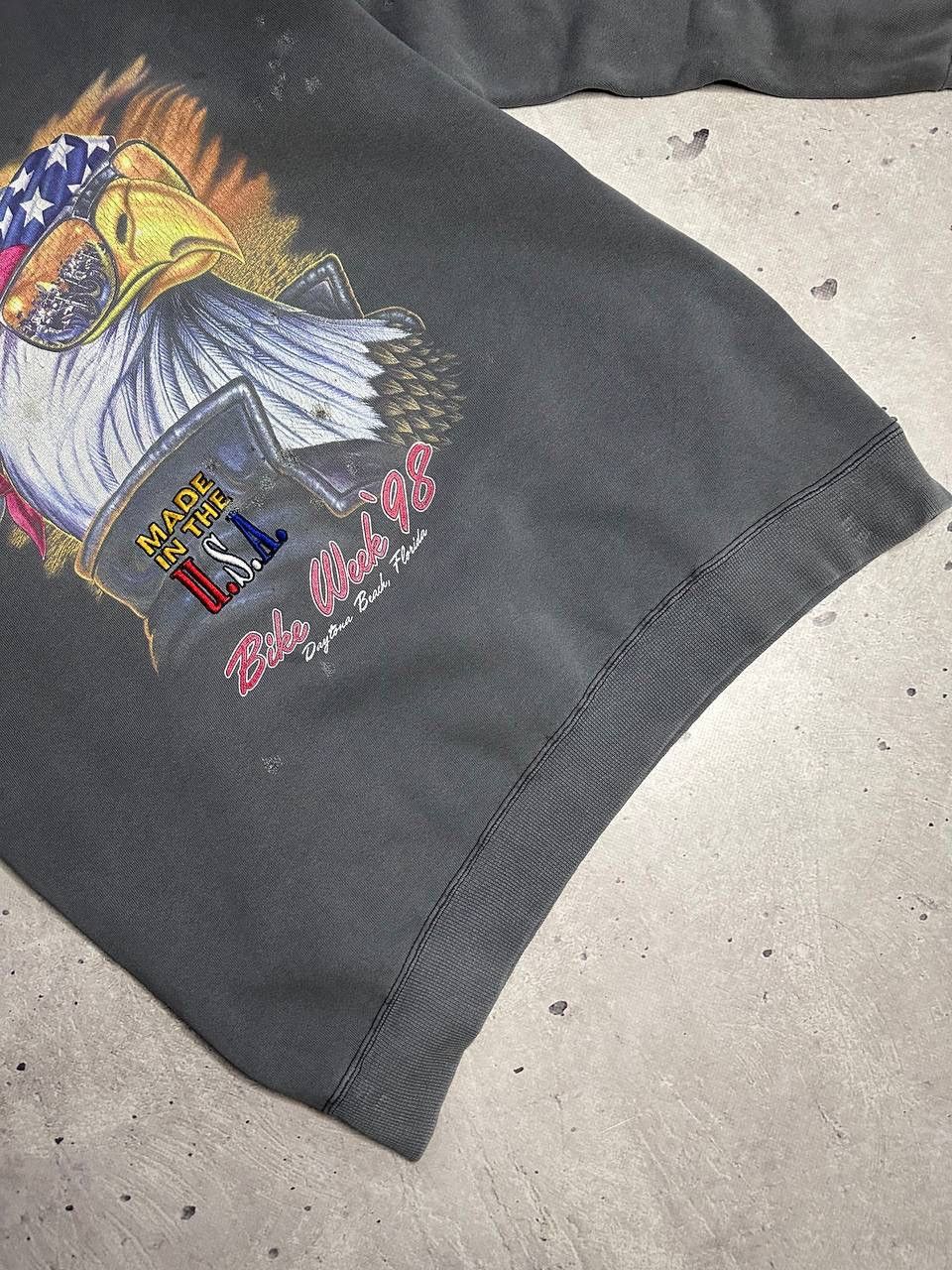Harley Davidson Vintage Bike Week 98 Eagle MOTO Sweatshirt Daytona USA Y2K Size US L / EU 52-54 / 3 - 5 Thumbnail