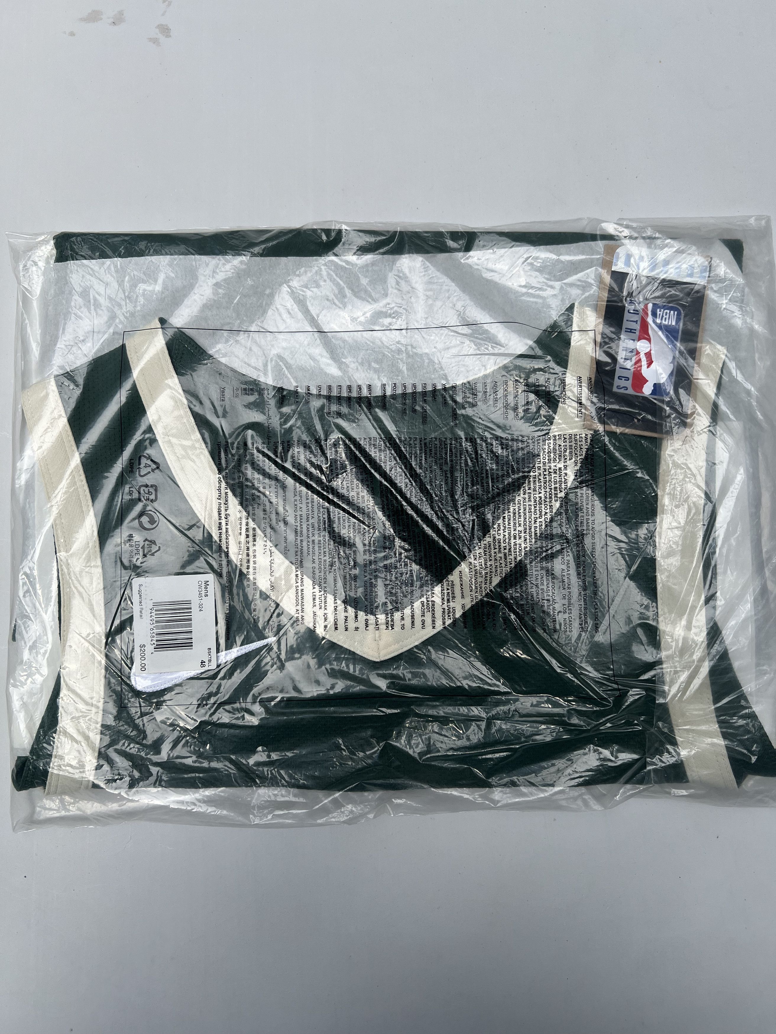 NBA × Nike Giannis Antetokounmpo Milwaukee Bucks Icon Authentic Jersey Size US L / EU 52-54 / 3 - 3 Thumbnail