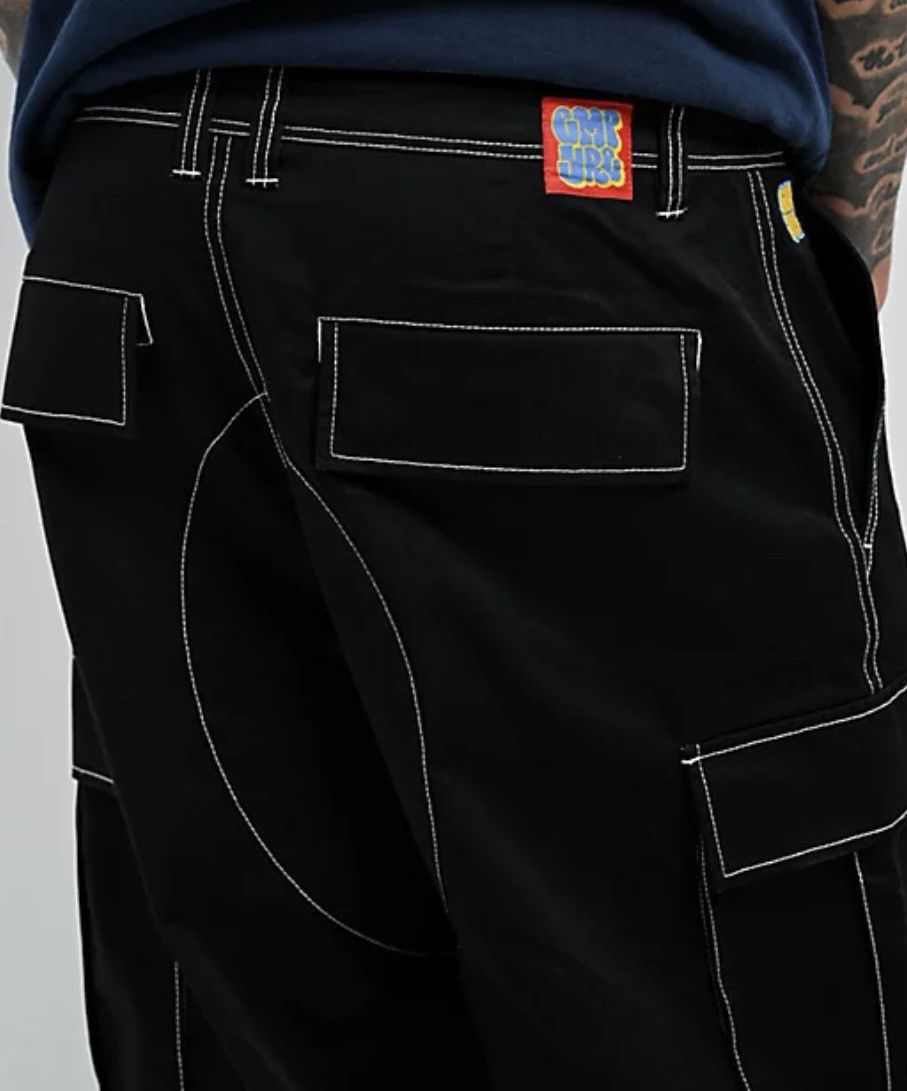 Zumiez Empyre Ultra Loose Black Cargo Pants Size 30 (Waist) Size US 30 / EU 46 - 4 Thumbnail