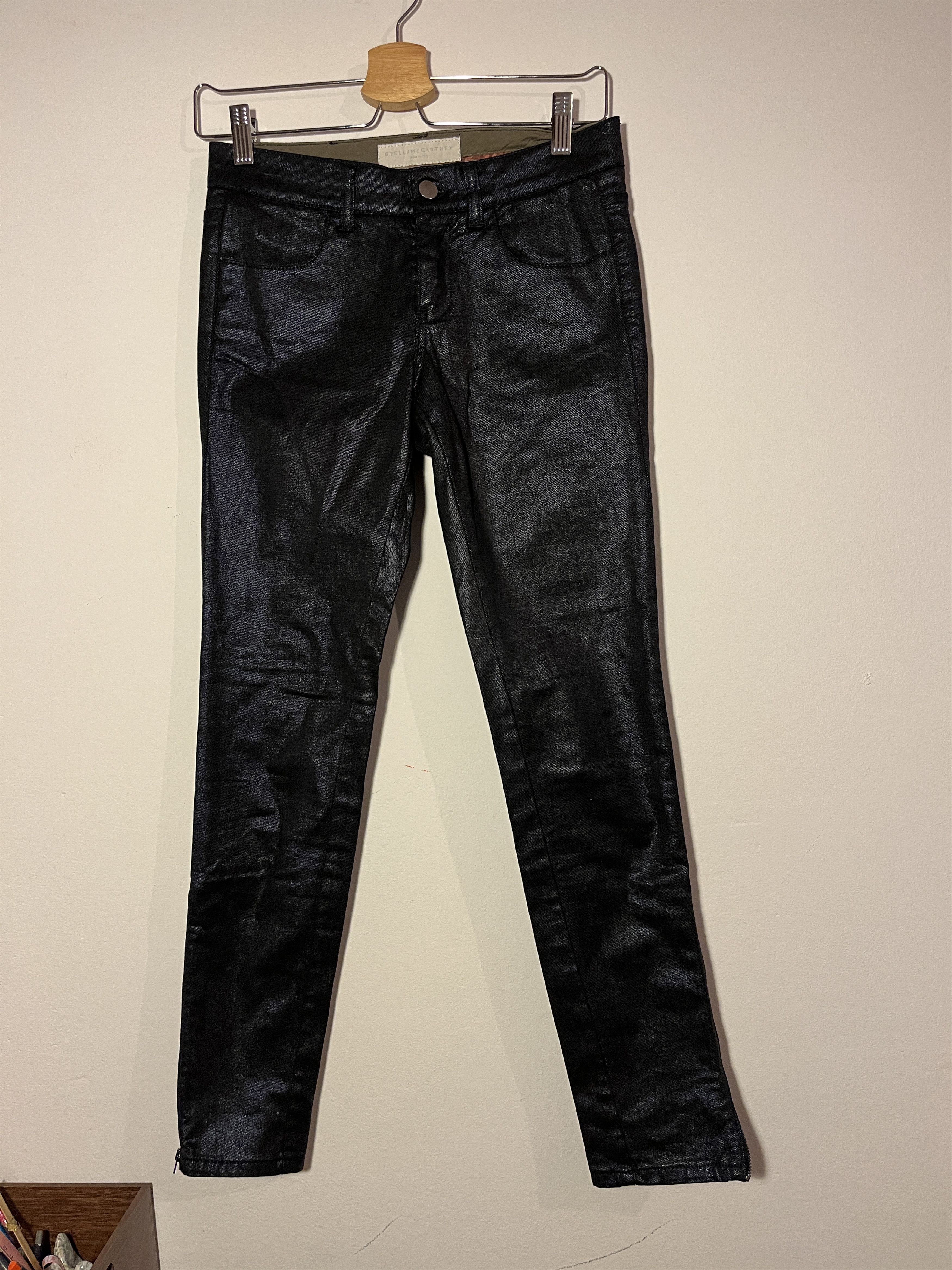 Stella McCartney Shiny dark blue slim jeans Size 25" / US 0 / IT 36 - 7 Thumbnail