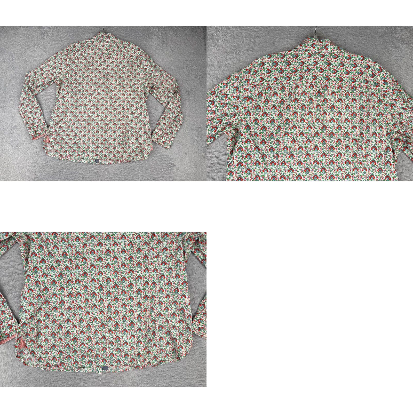 Tommy Hilfiger Tommy Hilfiger Shirt Adult XL White Floral 100% Cotton Long Sleeve Button-Up Womens Regular Size XL / US 12-14 / IT 48-50 - 9 Thumbnail