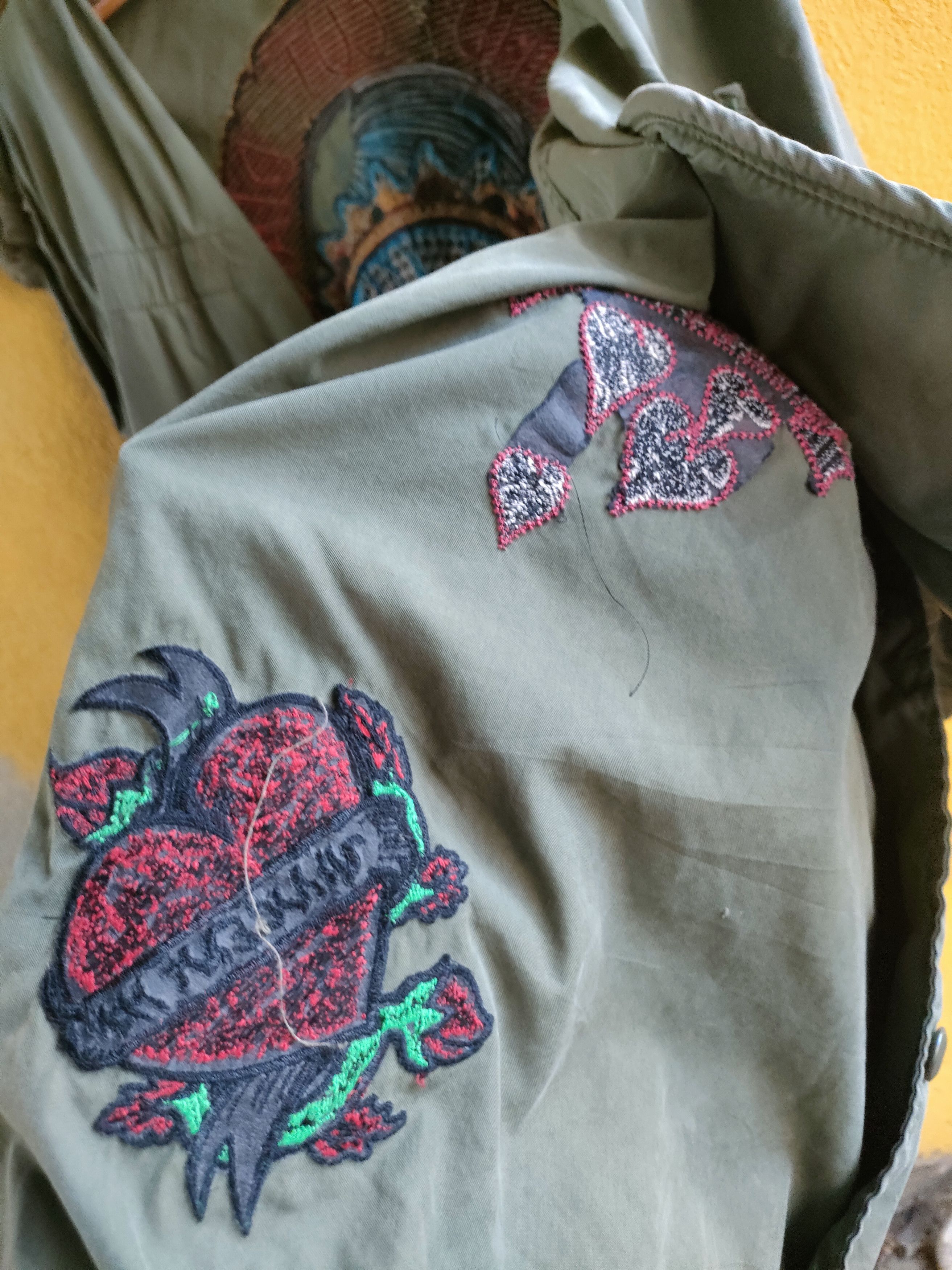 Nigel Cabourn × Vintage Vintage Military Fishtail Embroidered Parka Size US L / EU 52-54 / 3 - 9 Thumbnail