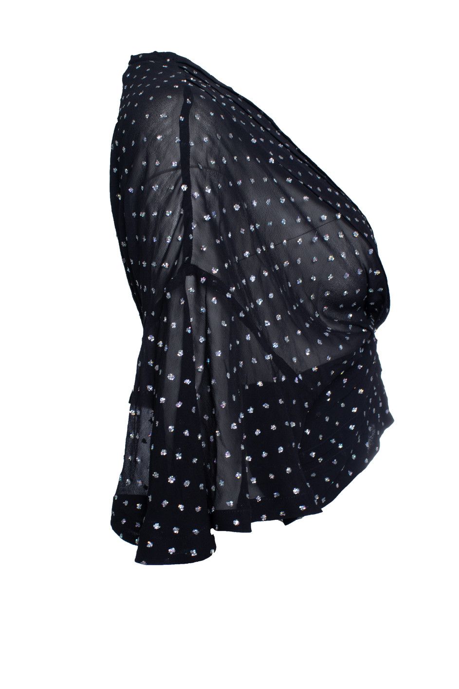 Iro IRO, lurex Jucita dotted crop sheer top Size S / US 4 / IT 40 - 4 Thumbnail