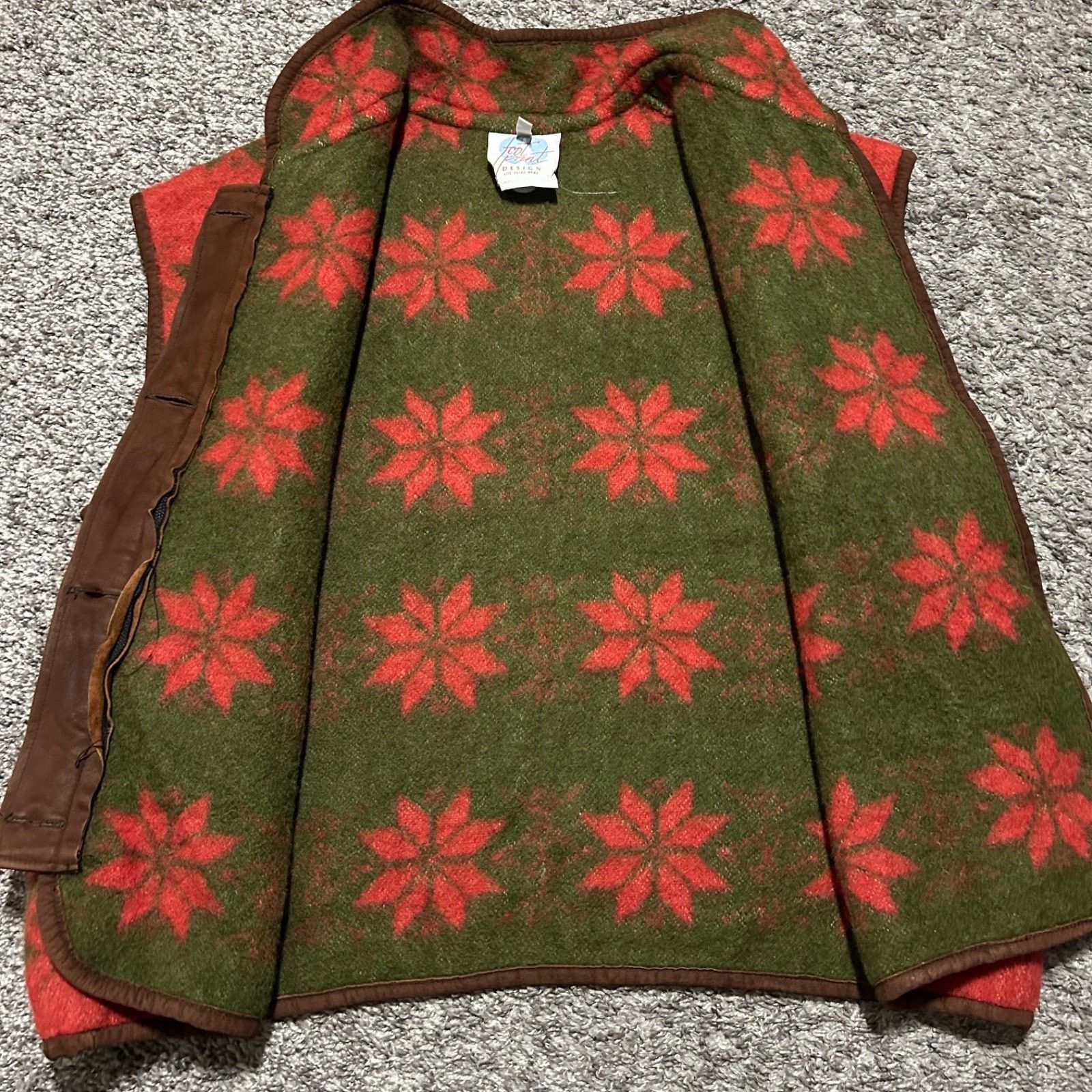 Vintage Vintage Norwegian Wool Vest Sleeveless Jacket Red Medium Size M / US 6-8 / IT 42-44 - 8 Thumbnail