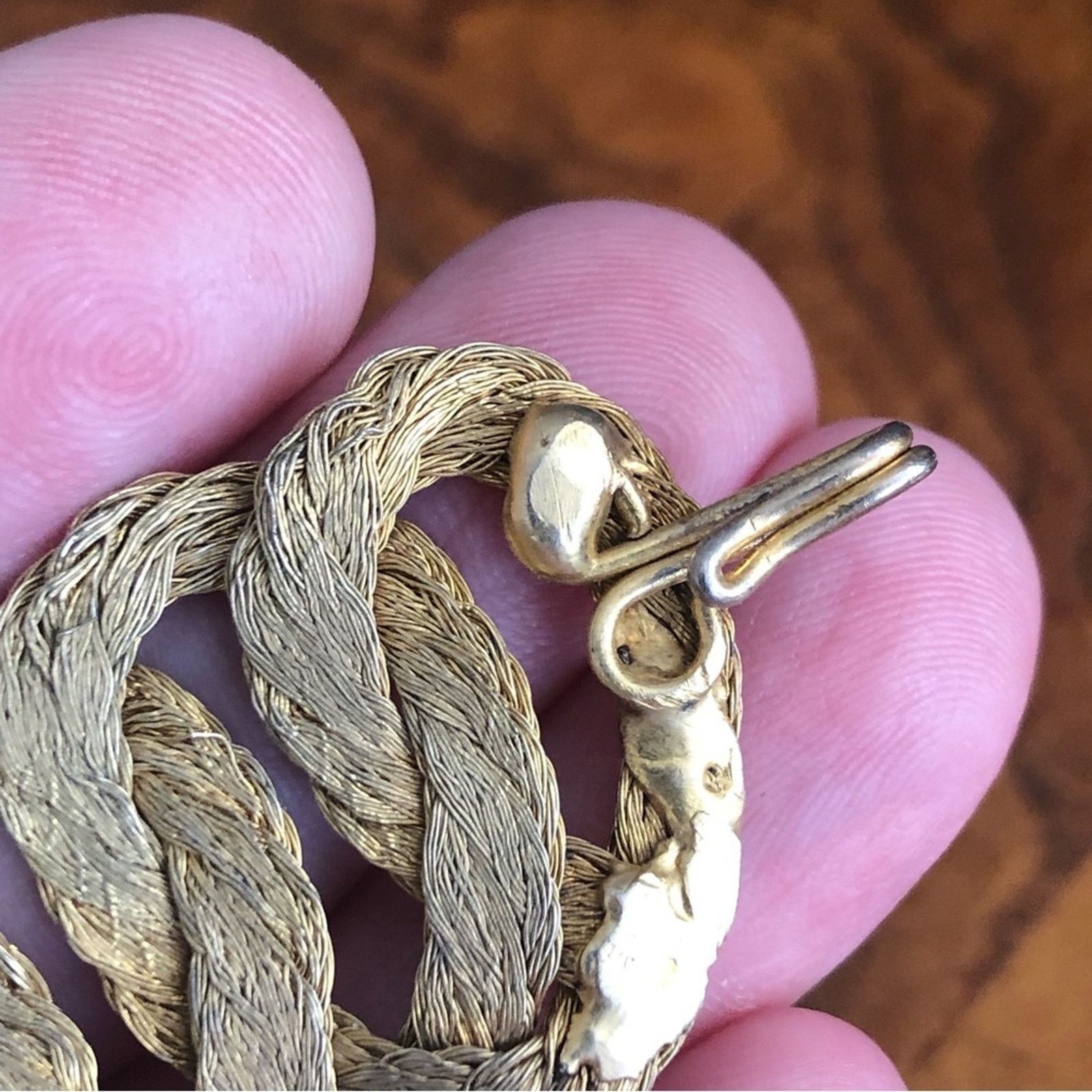 Vintage Vintage hand crafted braided gold strand bracelet Size ONE SIZE - 10 Thumbnail