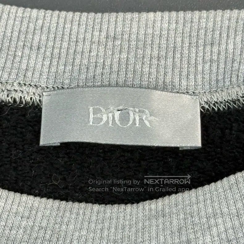 Dior Dior Black and grey embroidered logo sweatshirt Size US XS / EU 42 / 0 - 5 Thumbnail