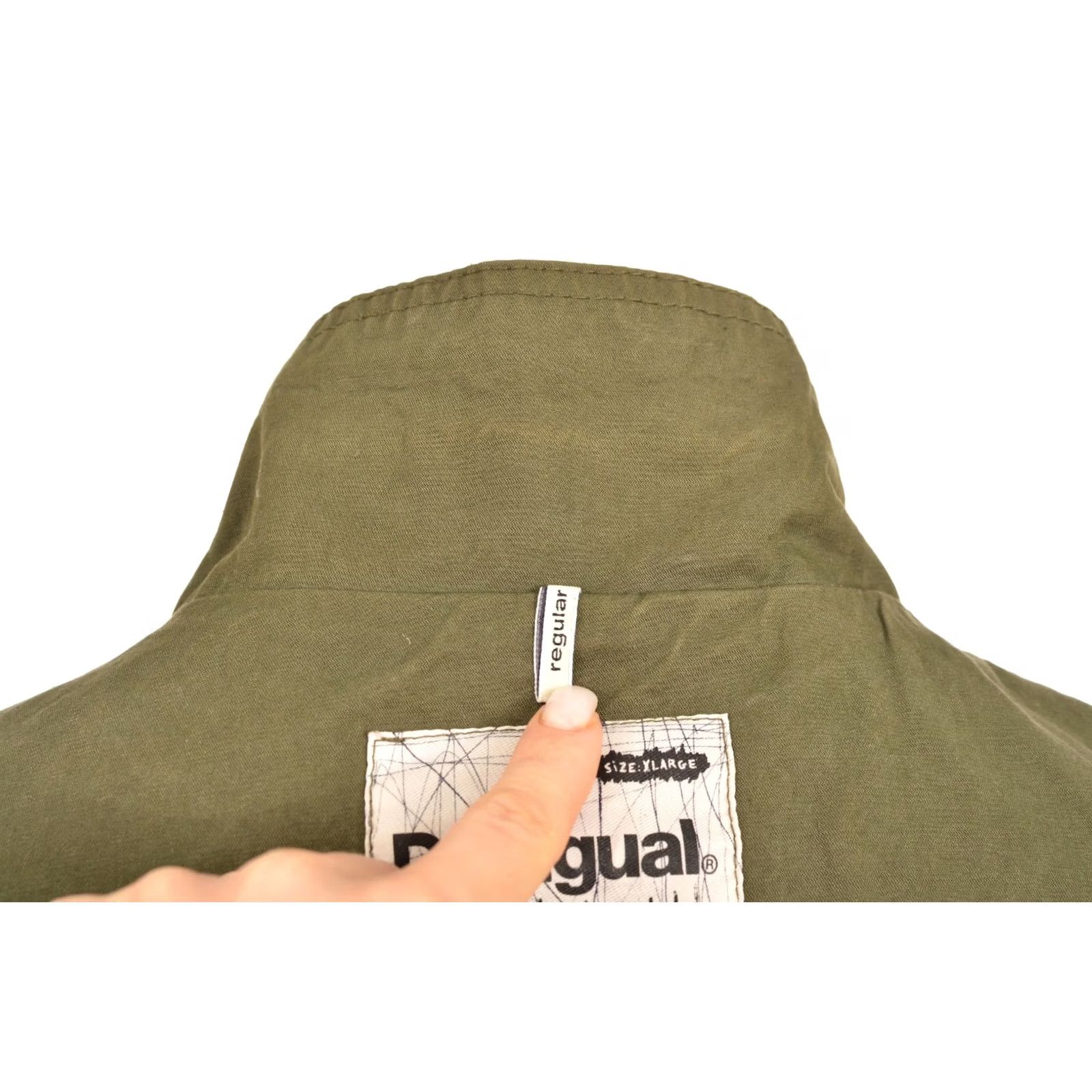 Desigual Desigual Be Different Khaki Army Military Jacket XL Men Size XL Green Military Jacket Mens Size US XL / EU 56 / 4 - 8 Thumbnail