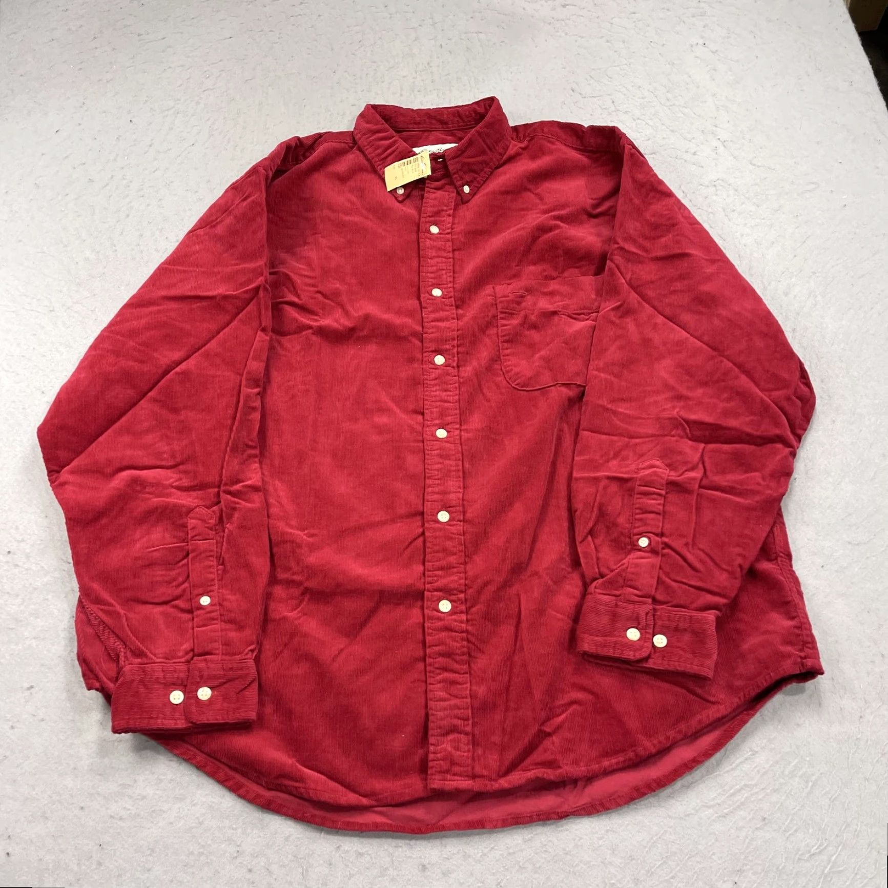Eddie Bauer Vintage Eddie Bauer Mens XL Red Corduroy Button Long Sleeve Pocket 90s User: Vintage Eddie Bauer Red Corduroy Button-Up Mens XL Long Sleeve Pocket 90s Size US XL / EU 56 / 4 - 2 Thumbnail