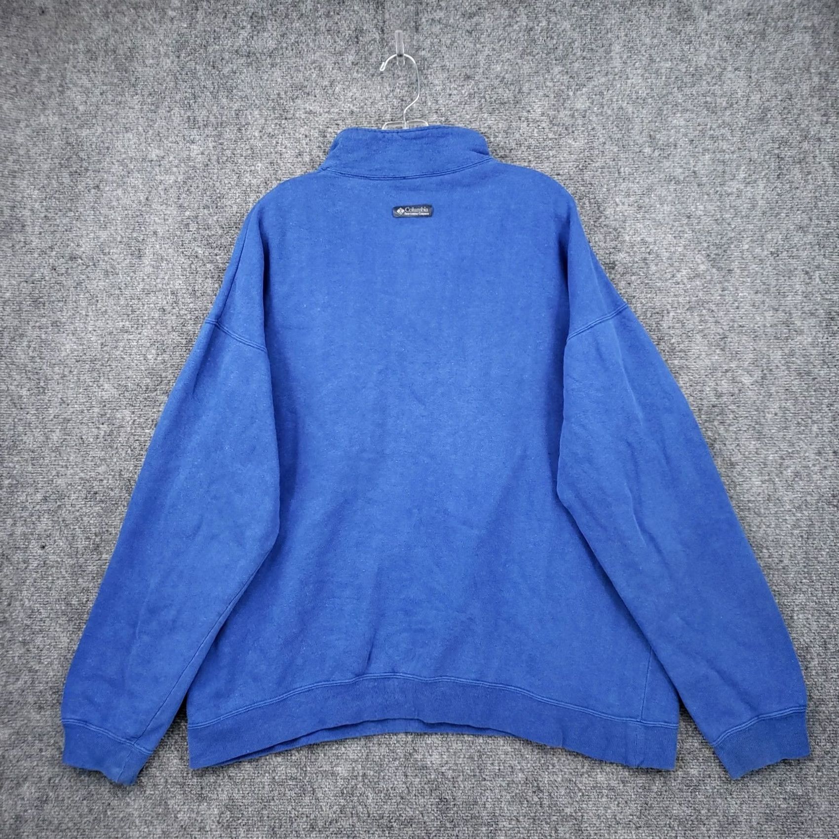 Vintage VINTAGE Columbia Sweater Mens XL Blue Fleece Lined 1/4 Zip Long Sleeve Knit Size US XL / EU 56 / 4 - 2 Thumbnail