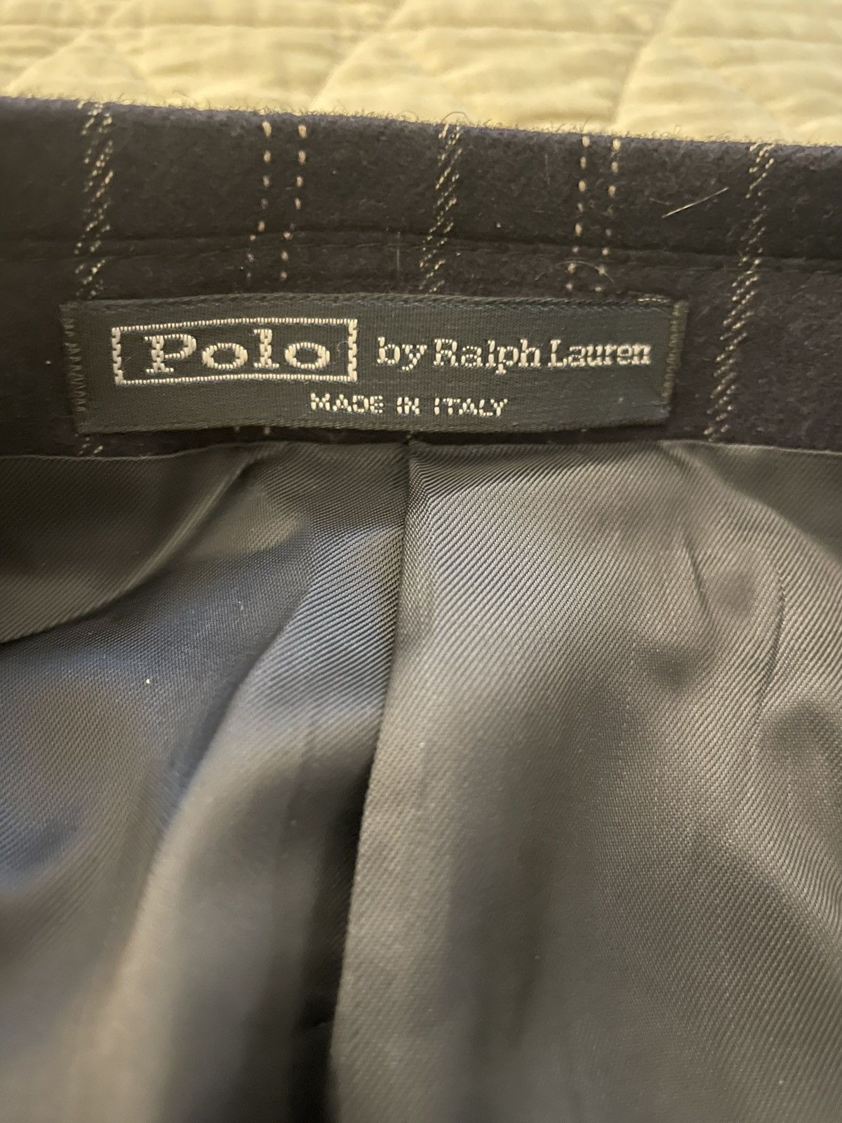 Polo Ralph Lauren × Vintage Virgin Wool and Cashmere Flannel Stripe Suit Size 46R - 6 Thumbnail