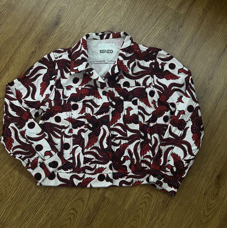 Kenzo KENZO Multicolor Cotton Women's Jacket 0089 Size M / US 6-8 / IT 42-44 - 1 Thumbnail