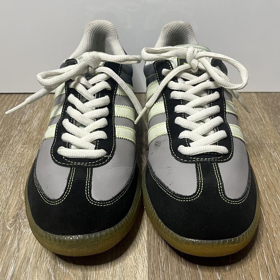 Adidas × Vintage y2k grey neon sambas Size US 9 / EU 42 - 4 Thumbnail
