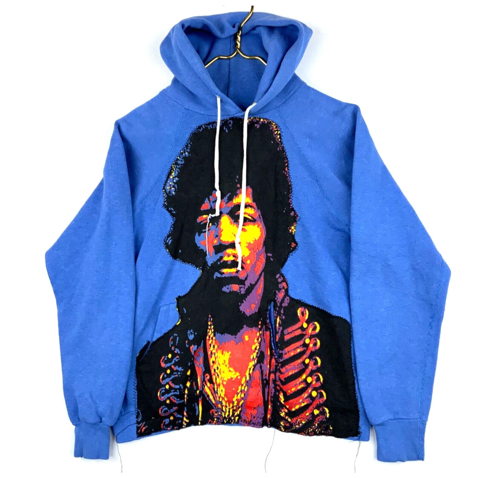 image of Vintage Jimi Hendrix Sweatshirt Hoodie Size Small Blues Music in White, Men's