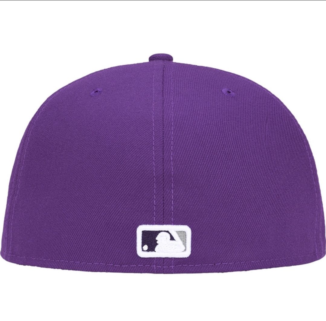 New Era × Supreme MLB Box Logo Fitted Hat - Purple - Houston Astros 7 3/4 Size ONE SIZE - 4 Thumbnail