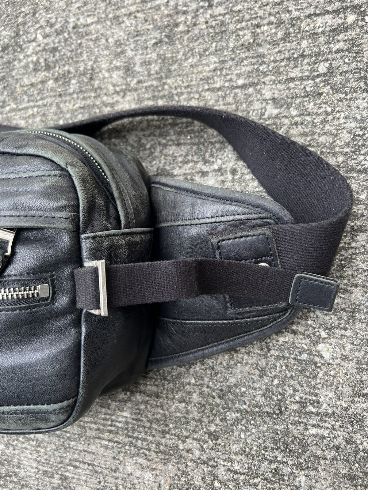 Leather Vintage Masterpiece Japan Patina Black Leather Bag Size ONE SIZE - 12 Thumbnail