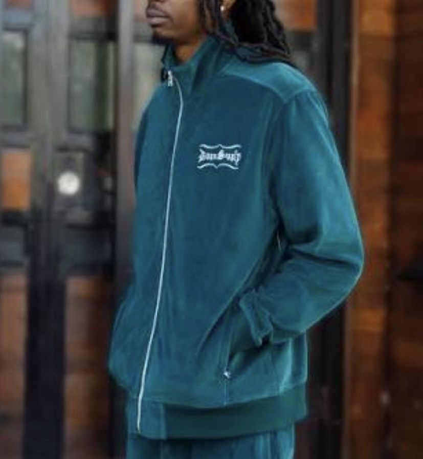 Snoop Dogg Dogg Supply x Snoop Dogg Mens Emerald Velour Track Jacket S Size US S / EU 44-46 / 1 - 15 Thumbnail