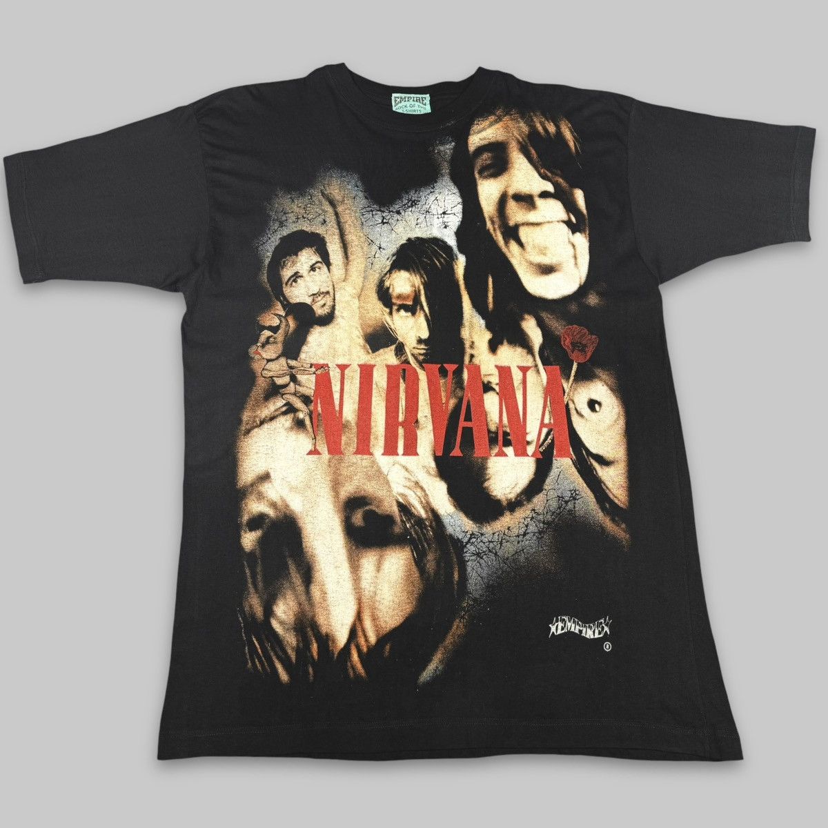 Band Tees Vintage 90s DS PACKAGED Nirvana Empire All Over Euro T Shirt Size US XL / EU 56 / 4 - 5 Thumbnail