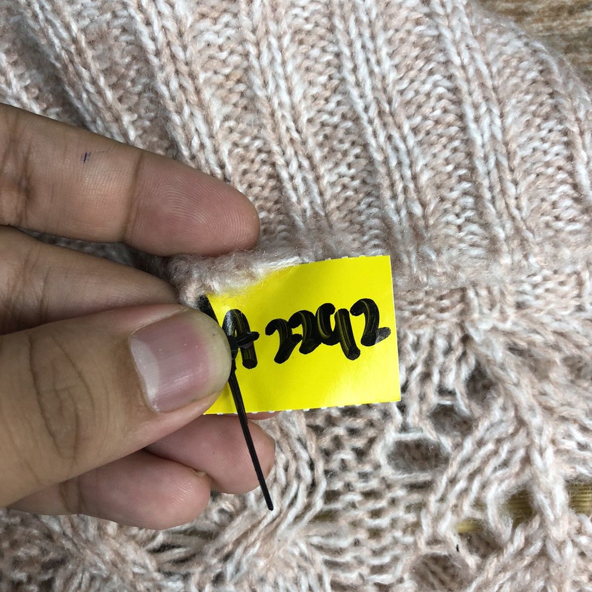 Homespun Knitwear × Japanese Brand Putietal Pink Cloaks Knitwear #A2292 Size US L / EU 52-54 / 3 - 11 Thumbnail