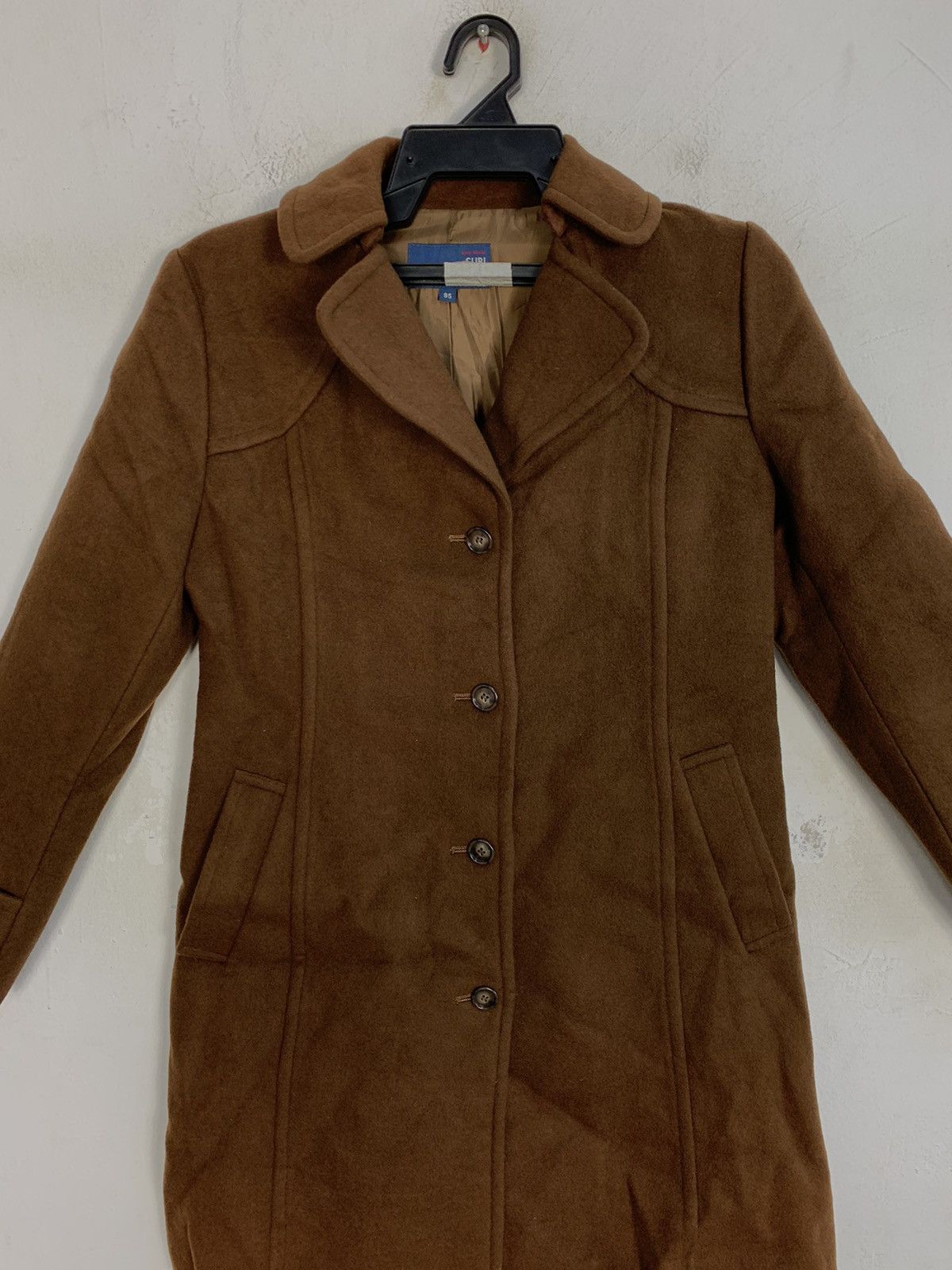 Japanese Brand 90s Padded Blue Image Subi Trench Coat Jacket Button Style Size S / US 4 / IT 40 - 3 Thumbnail