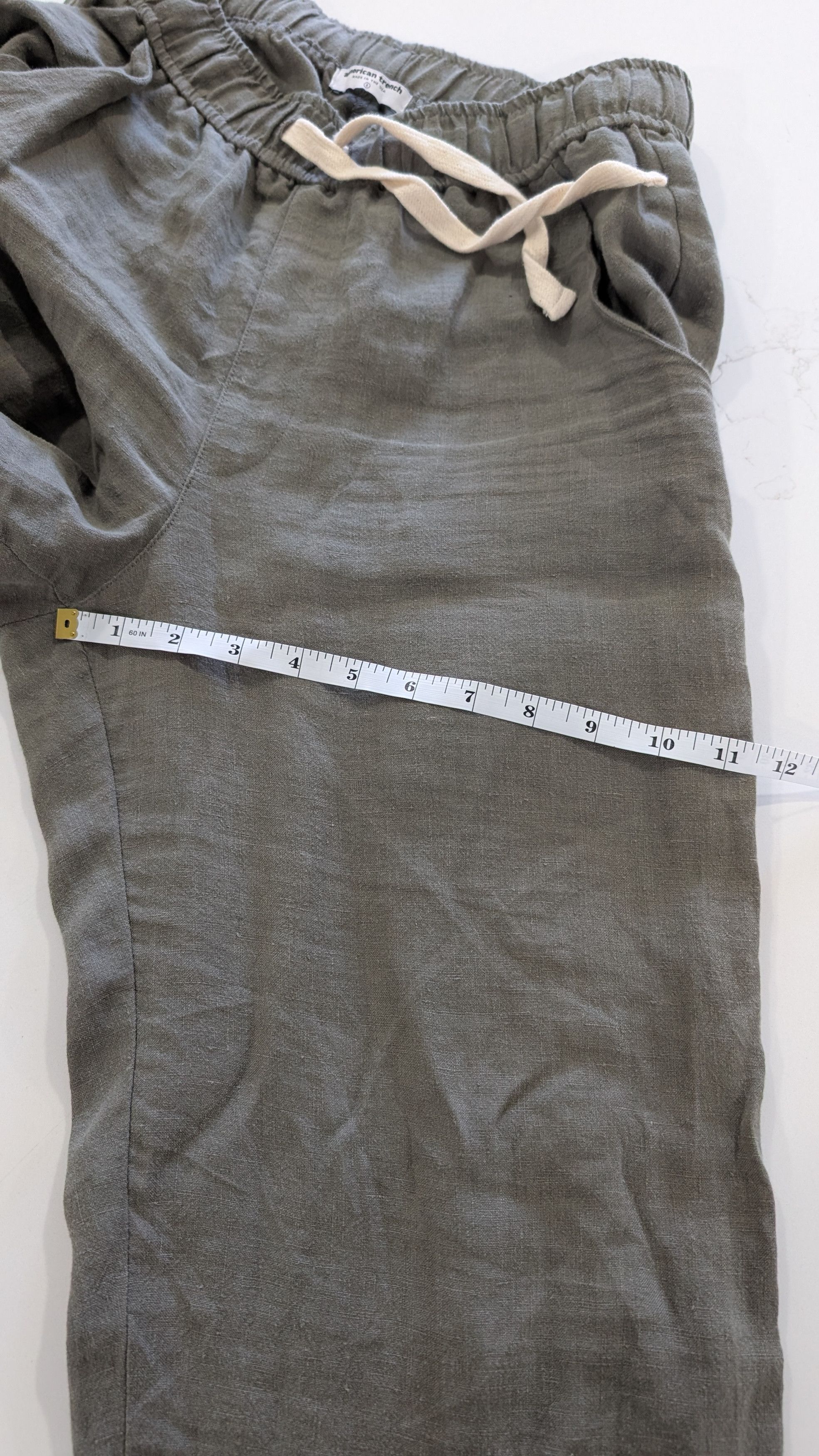 American Trench American Trench Linen Easy Pant Olive Green Size S Size US 31 - 8 Thumbnail