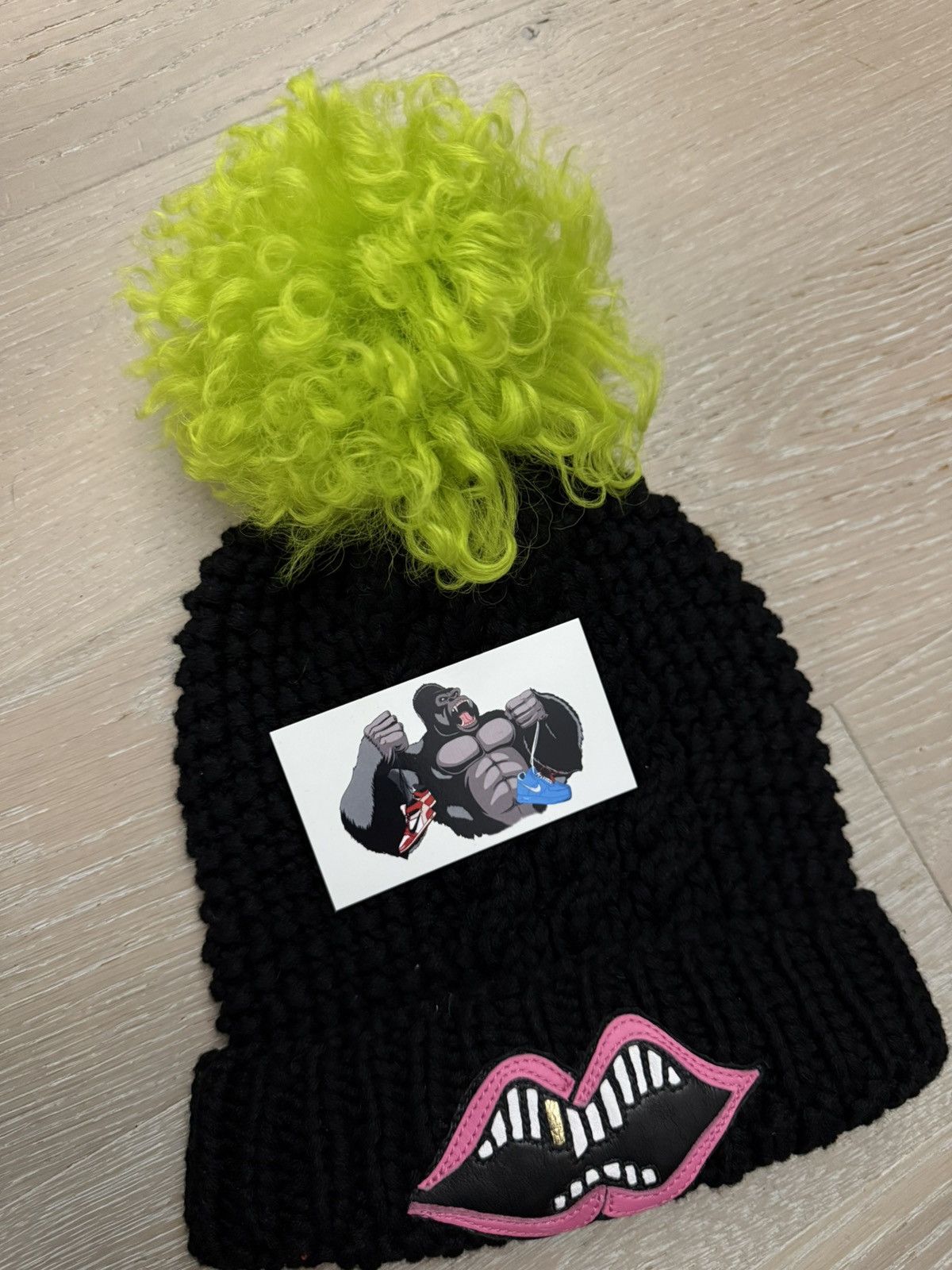 Chrome Hearts Chrome Hearts Matty Boy Cashmere Patch Beanie Pink Size ONE SIZE - 4 Thumbnail