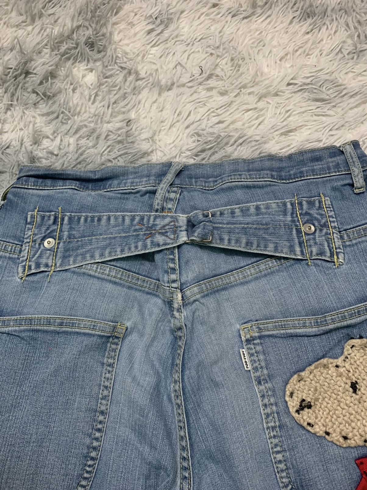 Issey Miyake × Japanese Brand × Ne-Net RARE ISSEY MIYAKE DENIM BUCKLE BACK Size US 31 - 15 Thumbnail